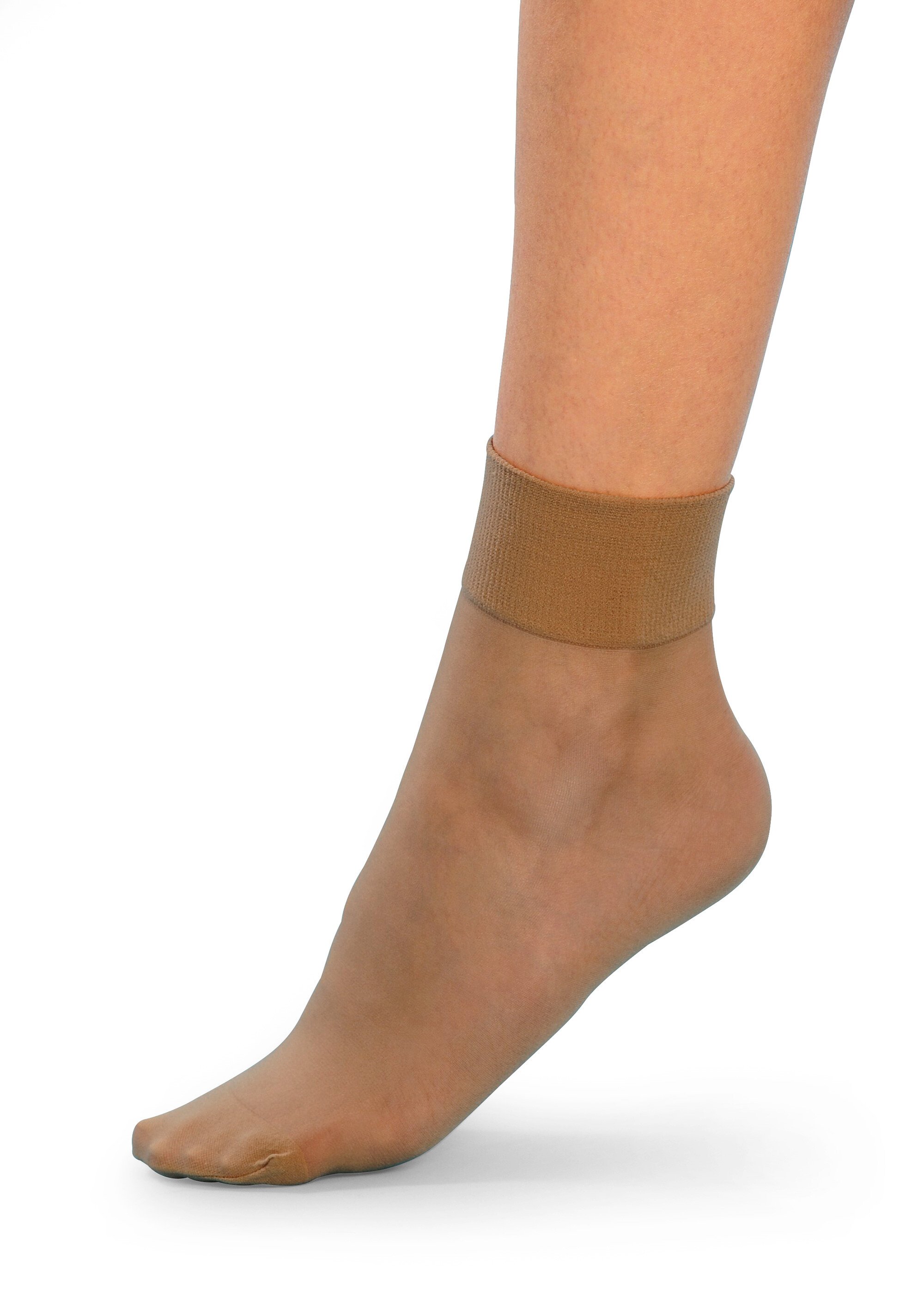 Chaussettes bord non comprimant lot de 10 Femme Beige BERCEMENT FA1