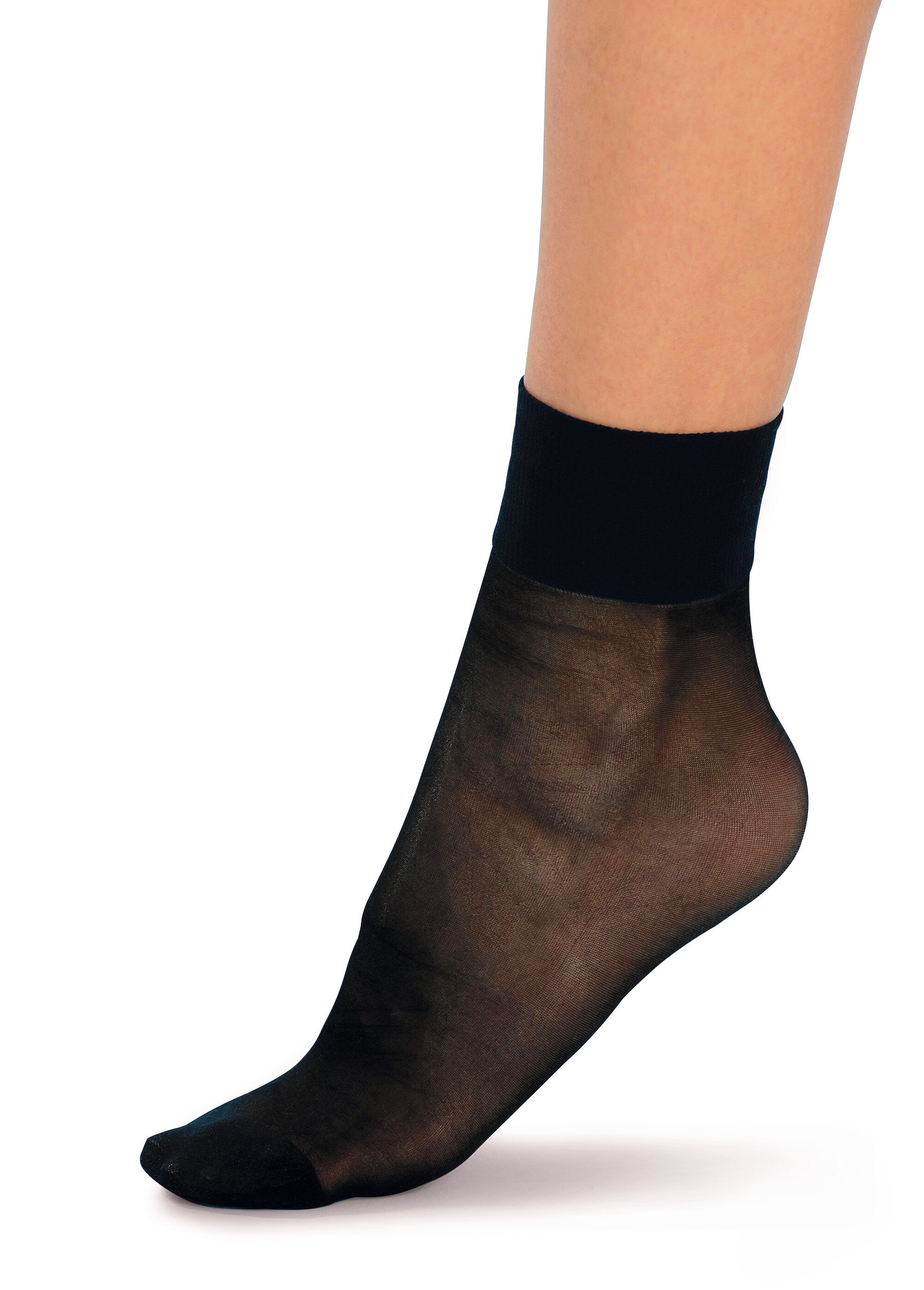 Chaussettes bord non comprimant lot de 10 Femme Noir BERCEMENT FA1