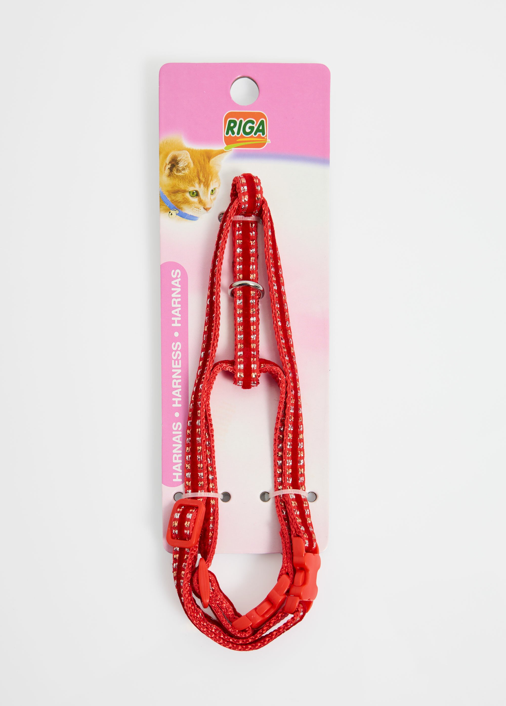 Harnais fantaisie pour chat ROUGE RIG-00001748EL DE1
