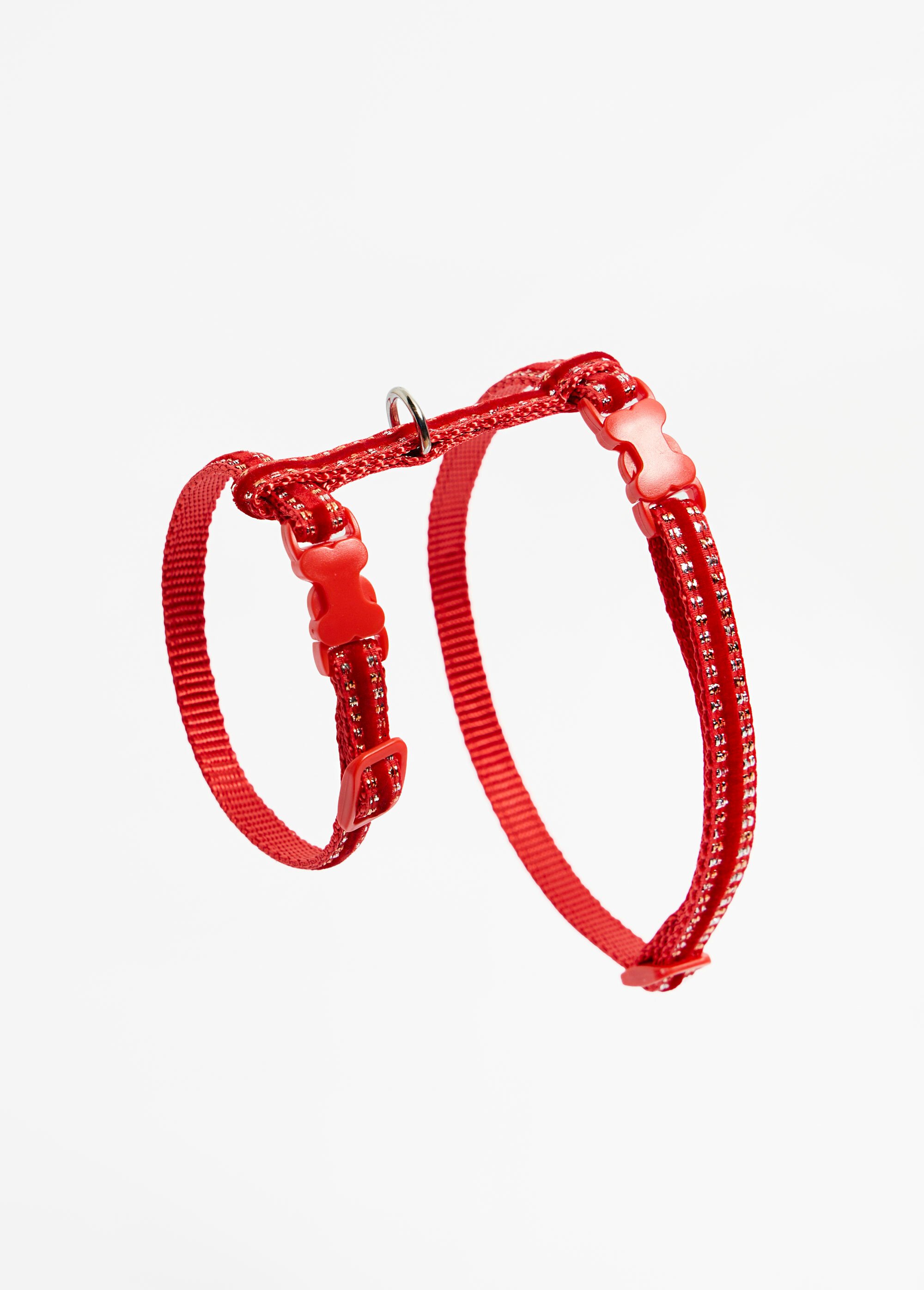 Harnais fantaisie pour chat ROUGE RIG-00001748EL FA1