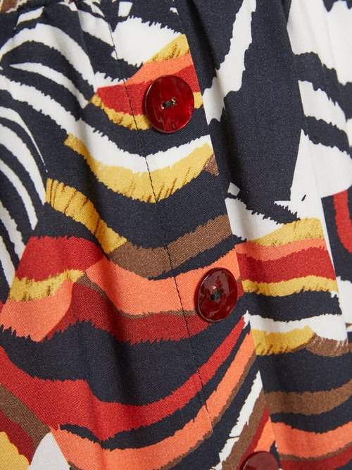 Jupe droite mi-longue tissu fluide Femme Jaune LABYRINTHE DE2