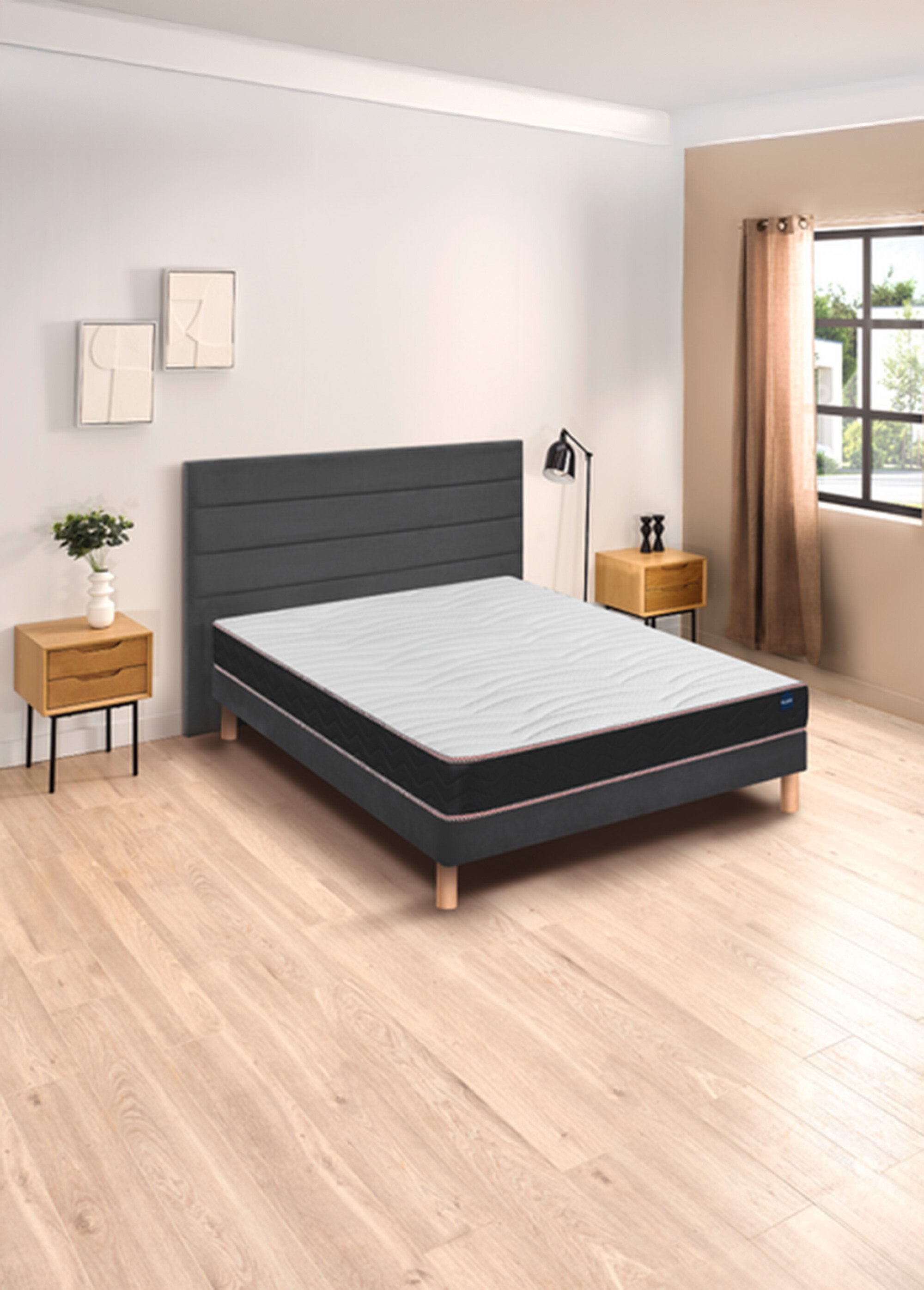 Matelas ferme en mousse anti acariens, haut. 13cm BLANC BUL-VITALITY1.1 SF1