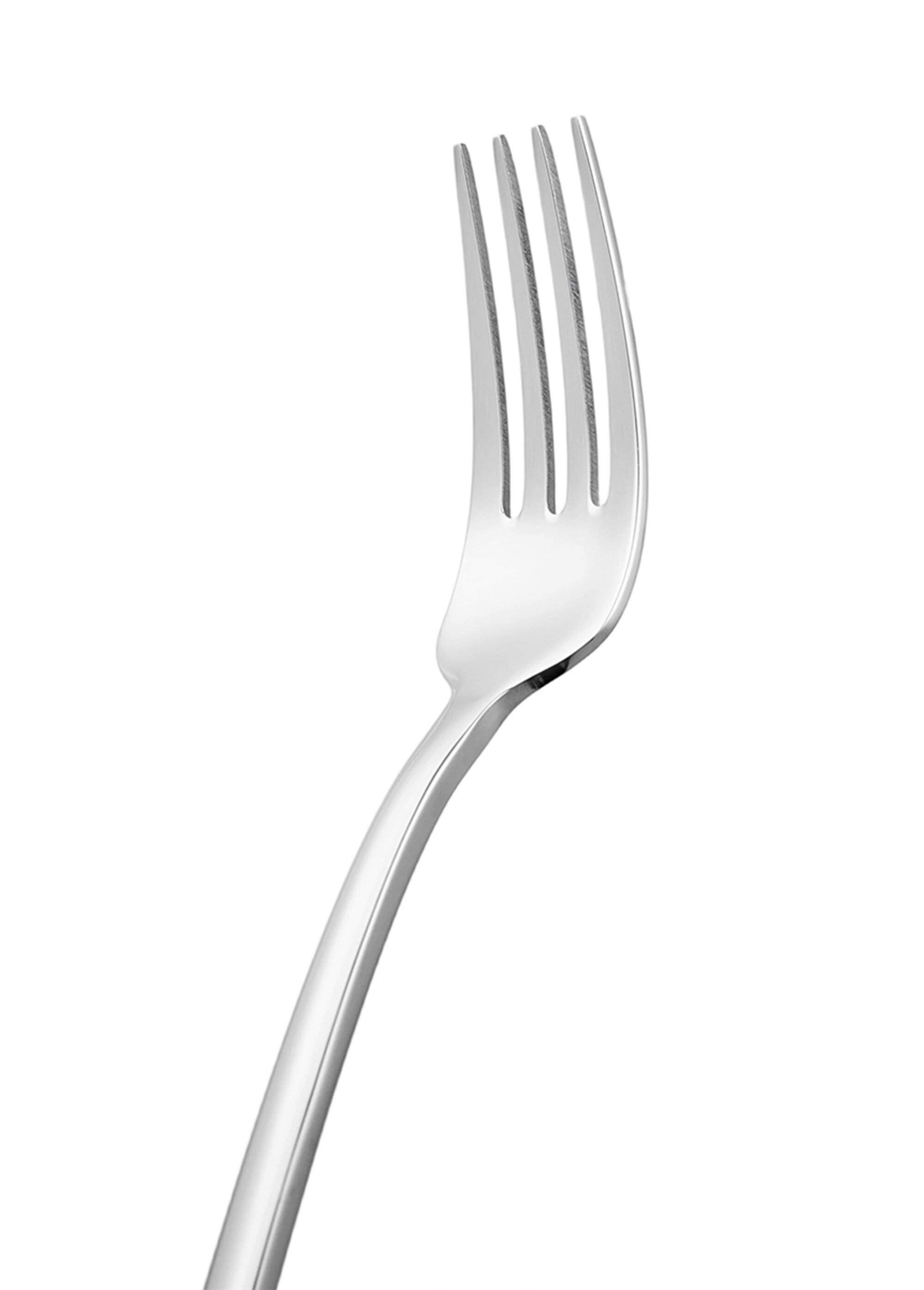 Ménagère 24 pièces inox brillant, Freesia Gris 9160485 DE3