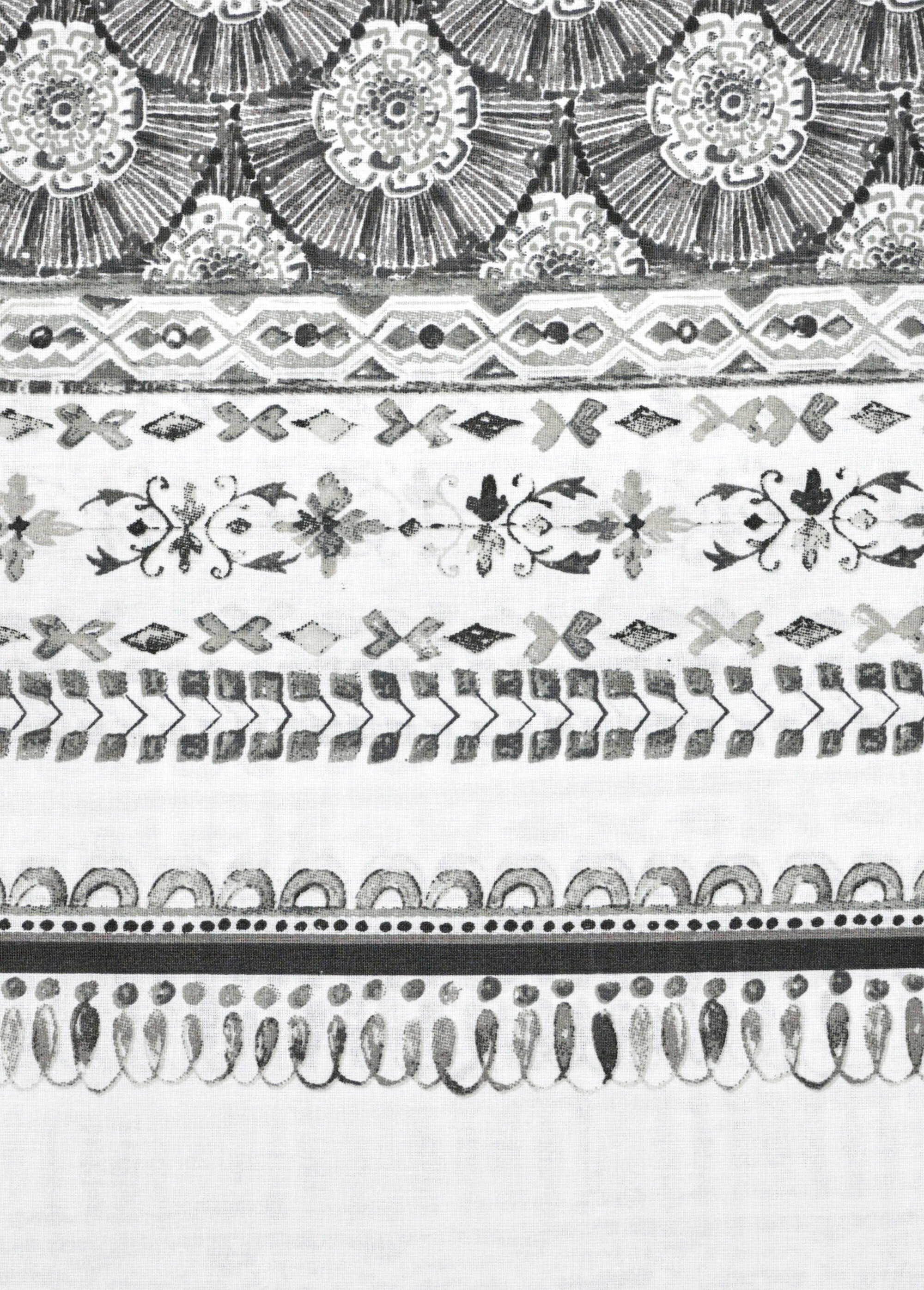 Parure de lit 4 pièces avec drap plat, éventails