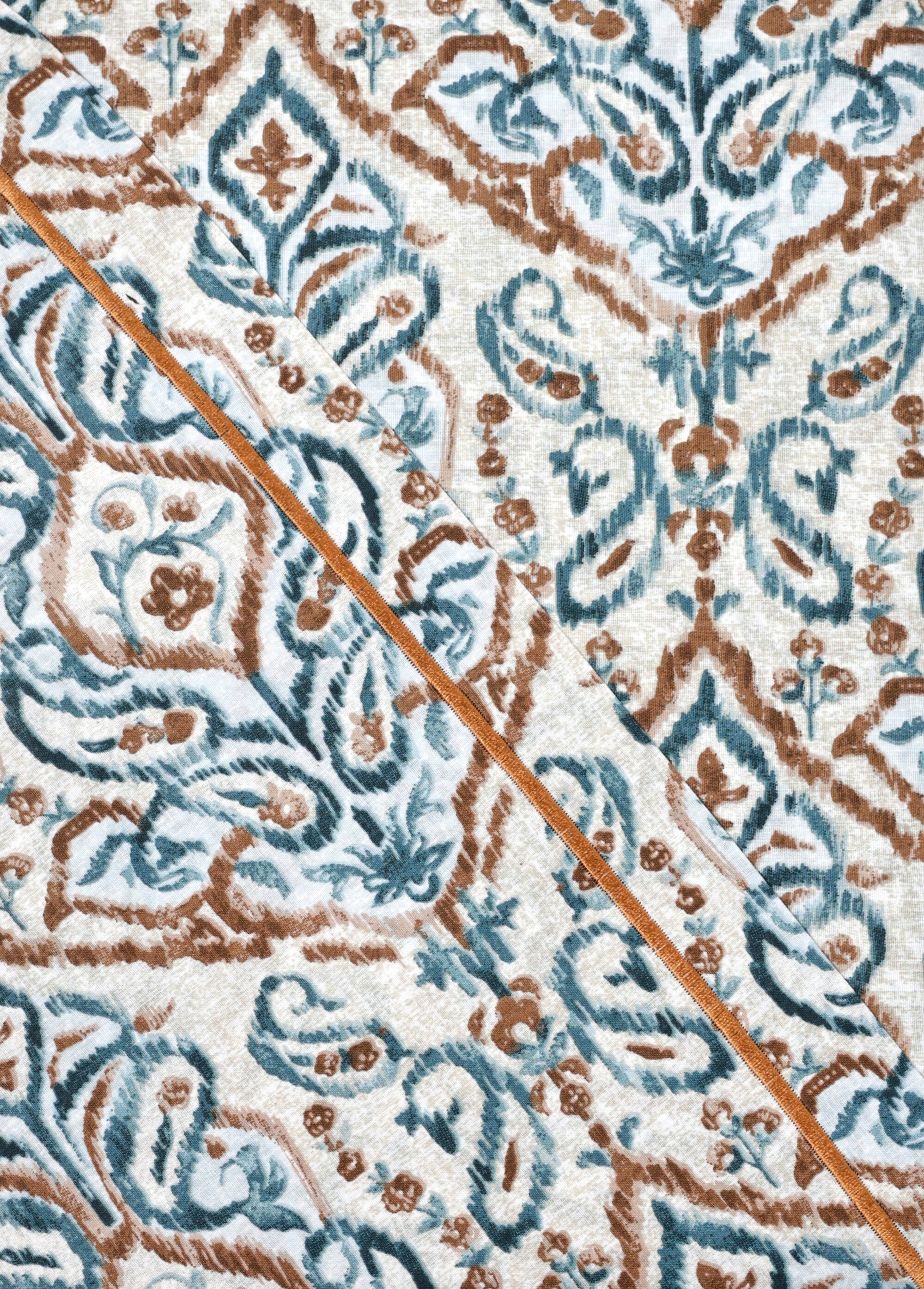 Parure de lit 4 pièces avec drap plat, ornement