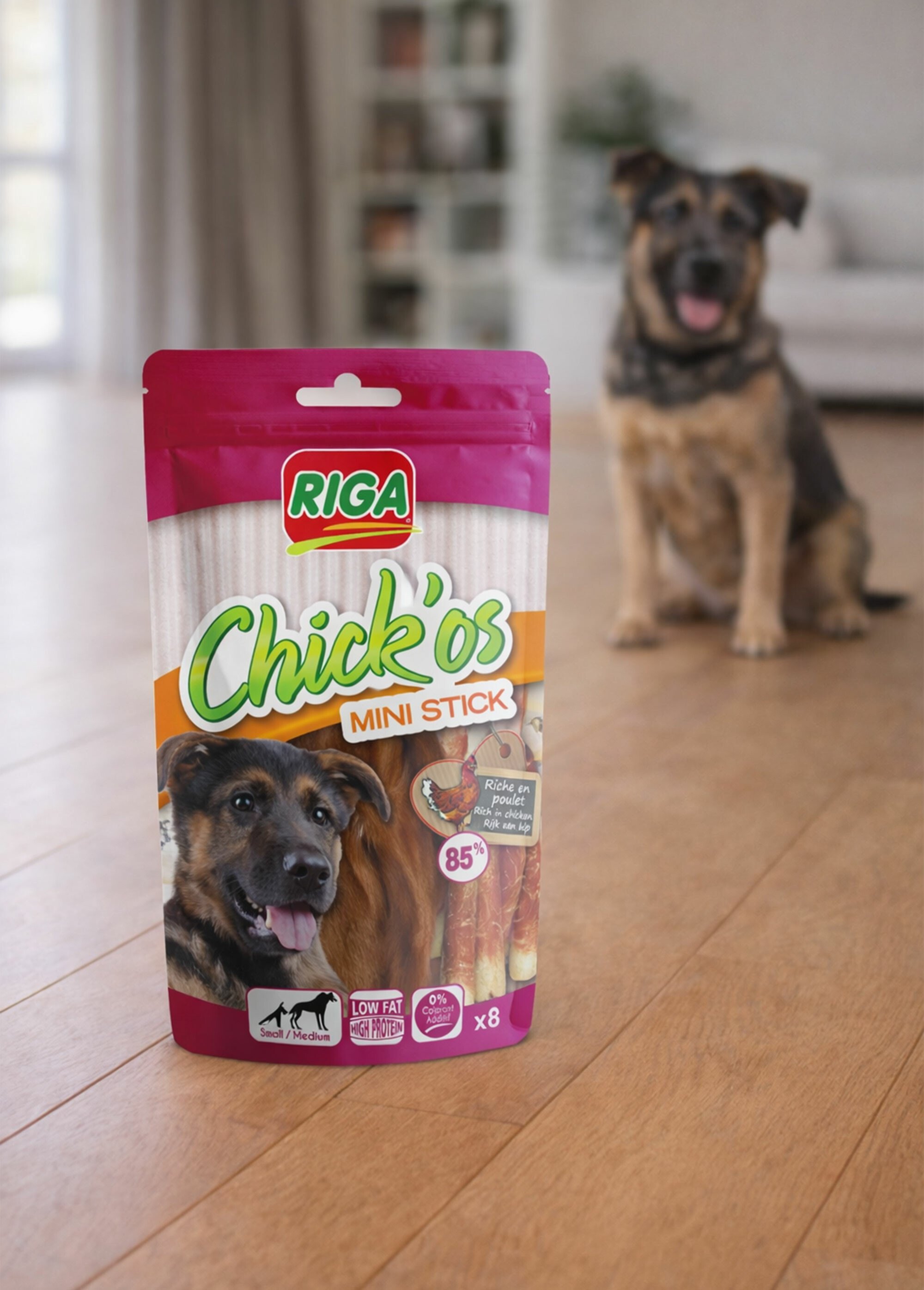 Mini sticks friandises poulet pour chien MARRON RIG-00004534EL SI1