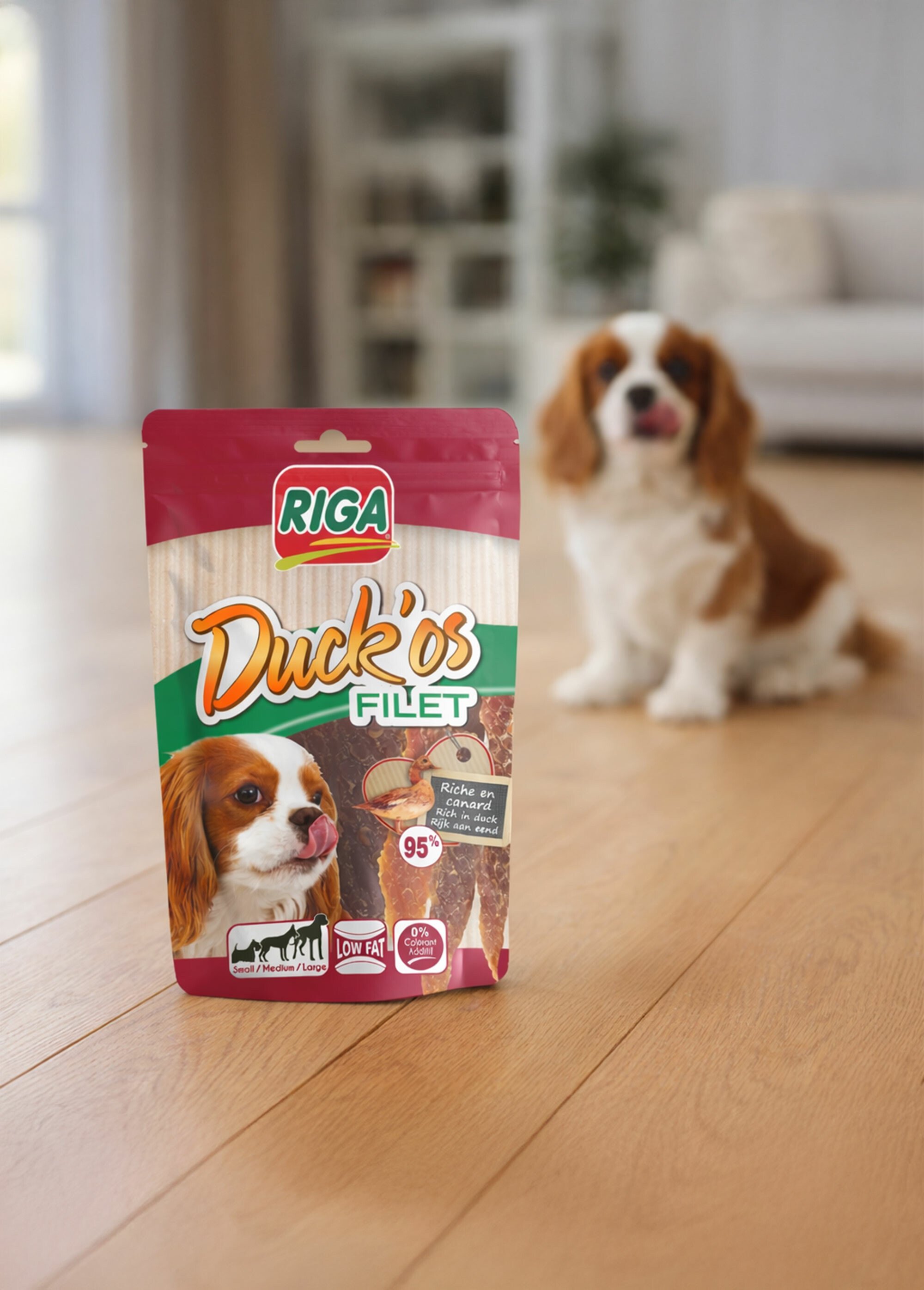 Friandises filets canard, pour chien BLEU RIG-00005860EL SI1