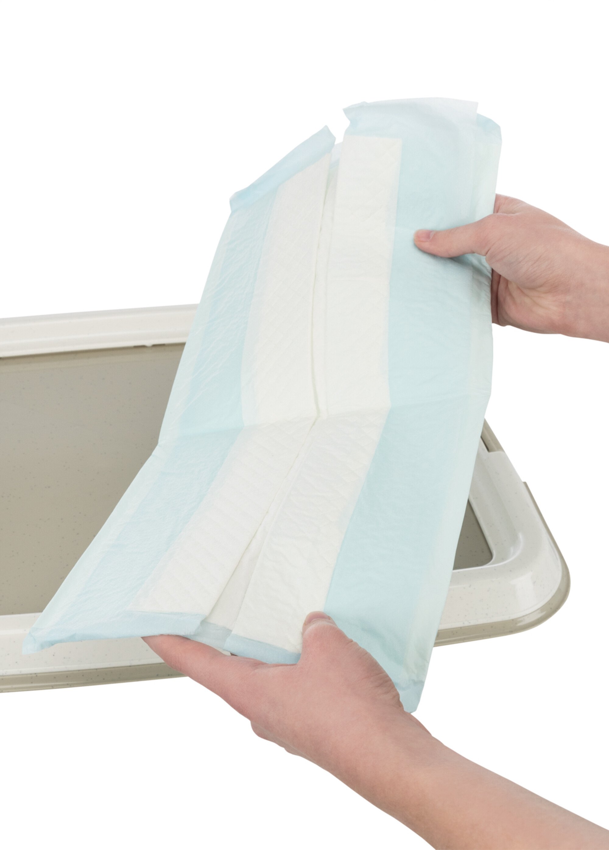 Bac toilettes pour chien NAPPY LOO BLANC TRX-23415 DE1