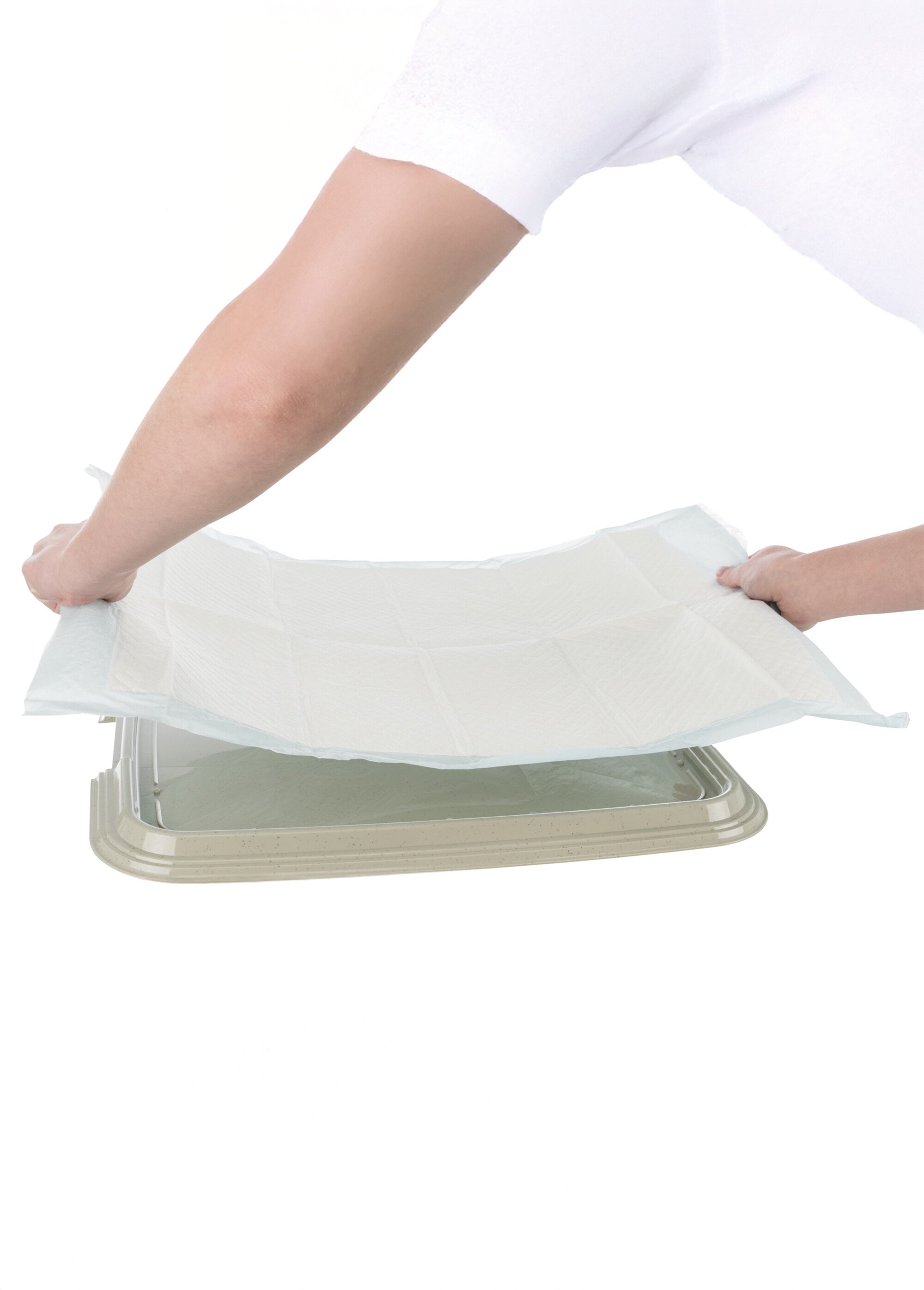 Bac toilettes pour chien NAPPY LOO BLANC TRX-23415 DE2