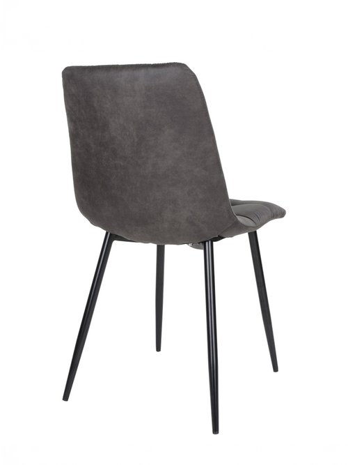 Chaise assise matelassée microfibre 3G GRIS HN-1001192 DO1