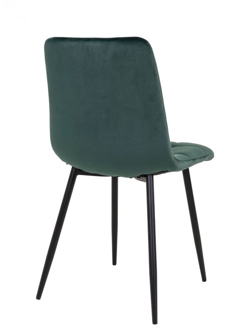 Chaise velours avec assise matelassée 2V VERT FONCE HN-1001195 DO1