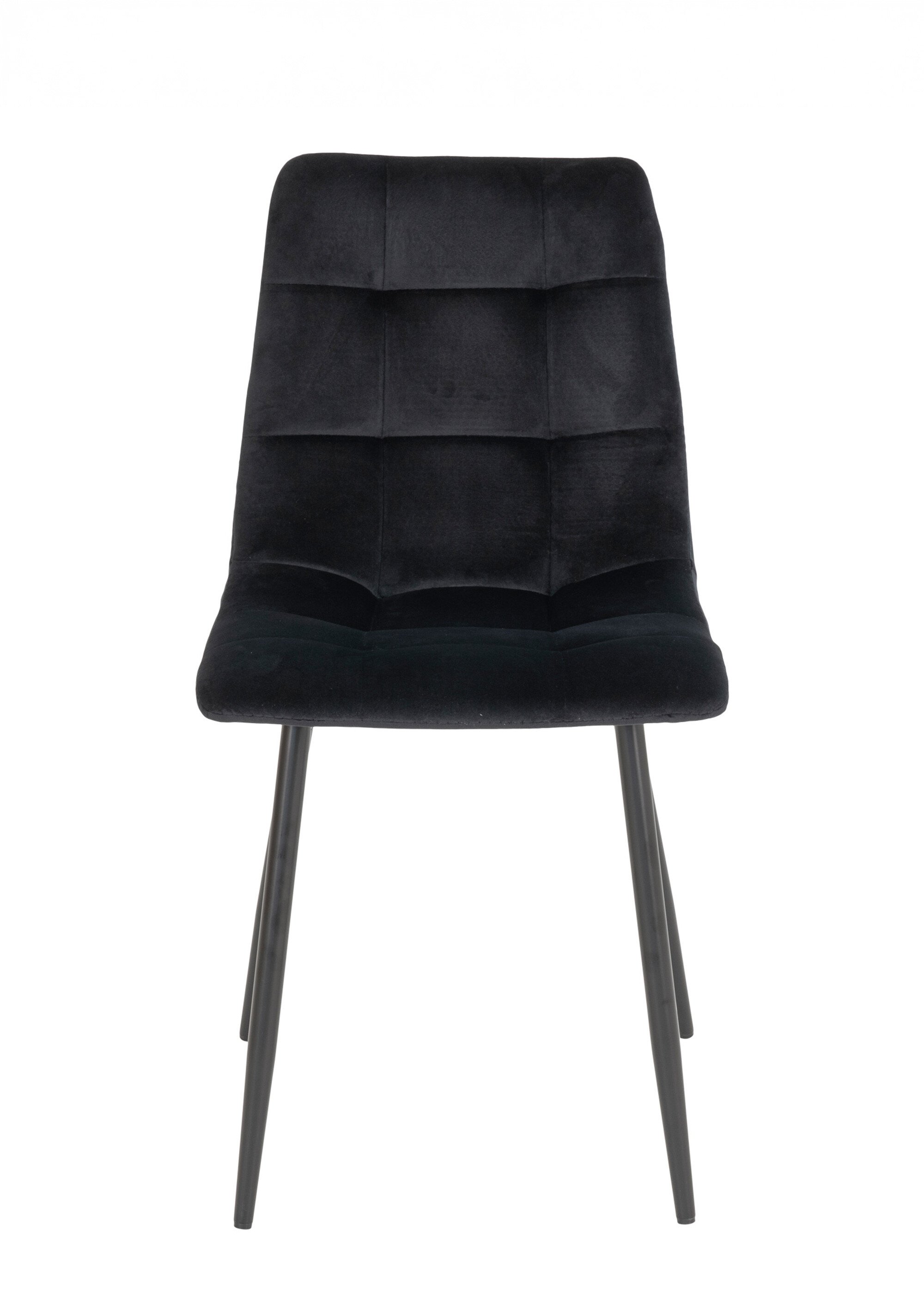 Chaise velours avec assise matelassée 3N