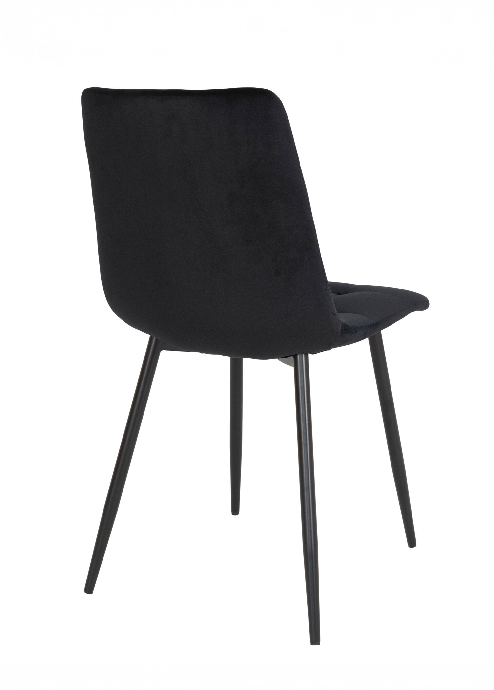 Chaise velours avec assise matelassée 3N