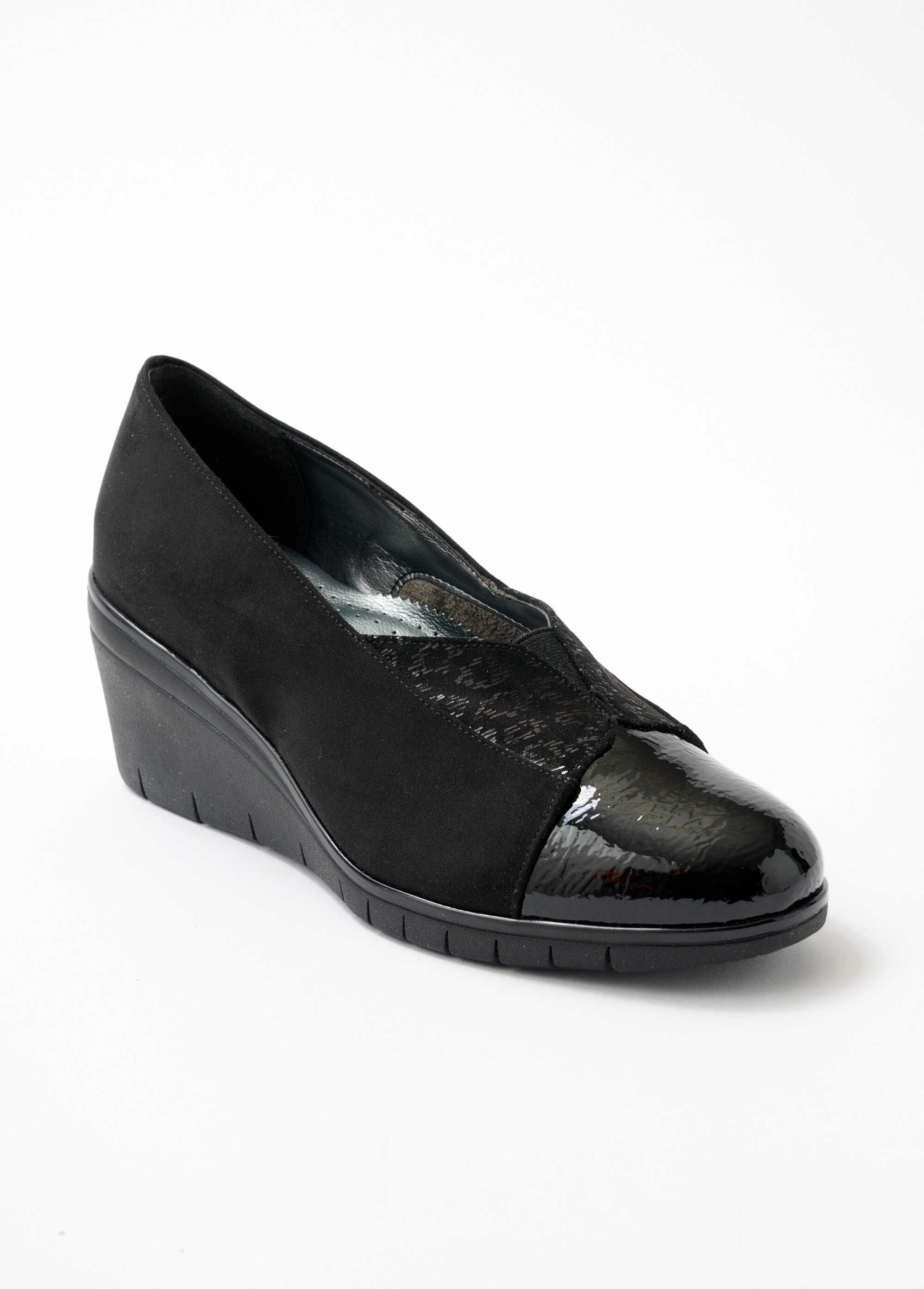 Chaussure de ville compensée largeur confort