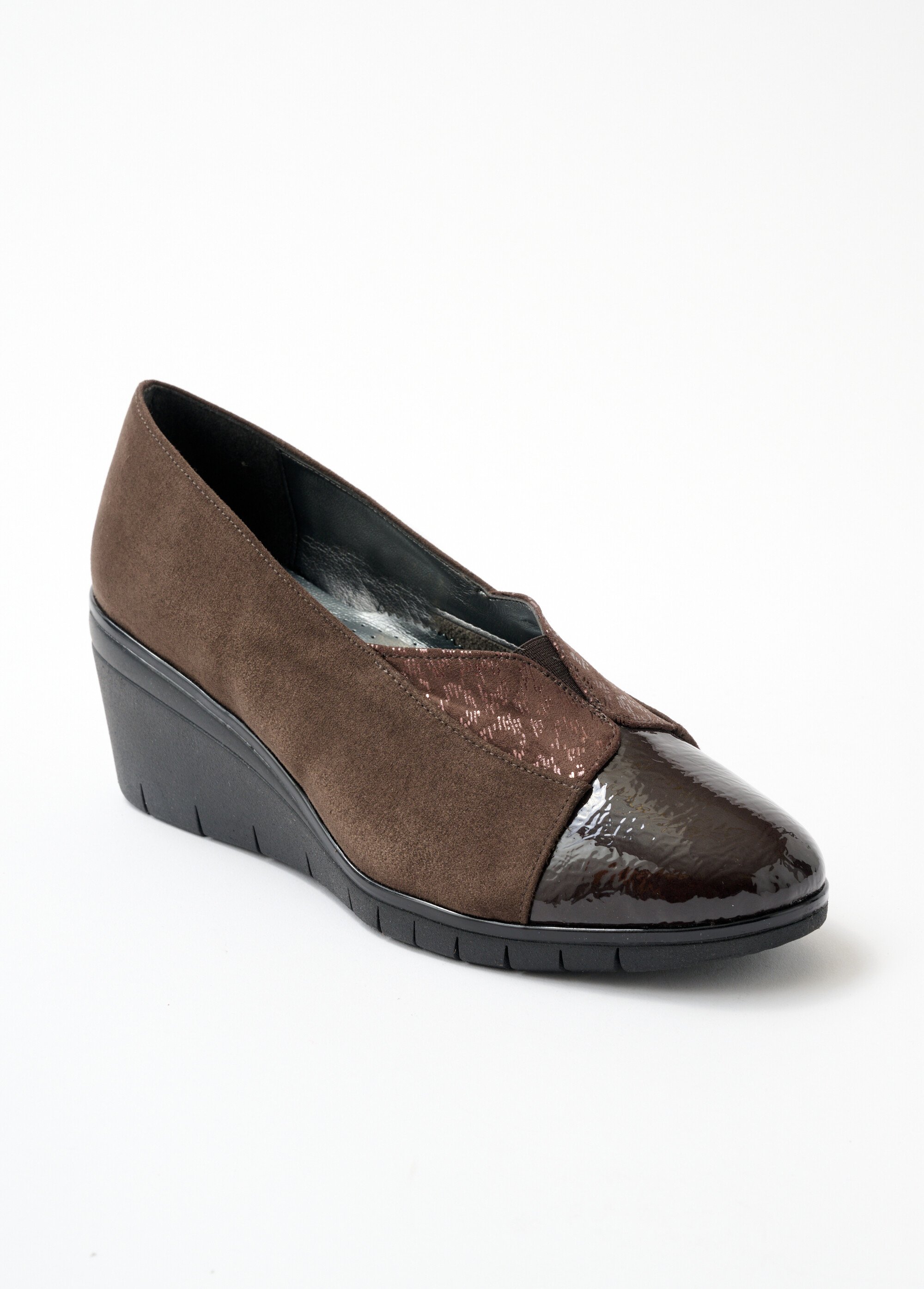 Chaussure de ville compensée largeur confort