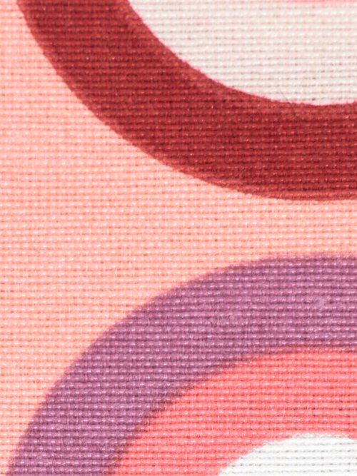 Coupon tissu ameublement, rétro ROSE COT149864 DE2