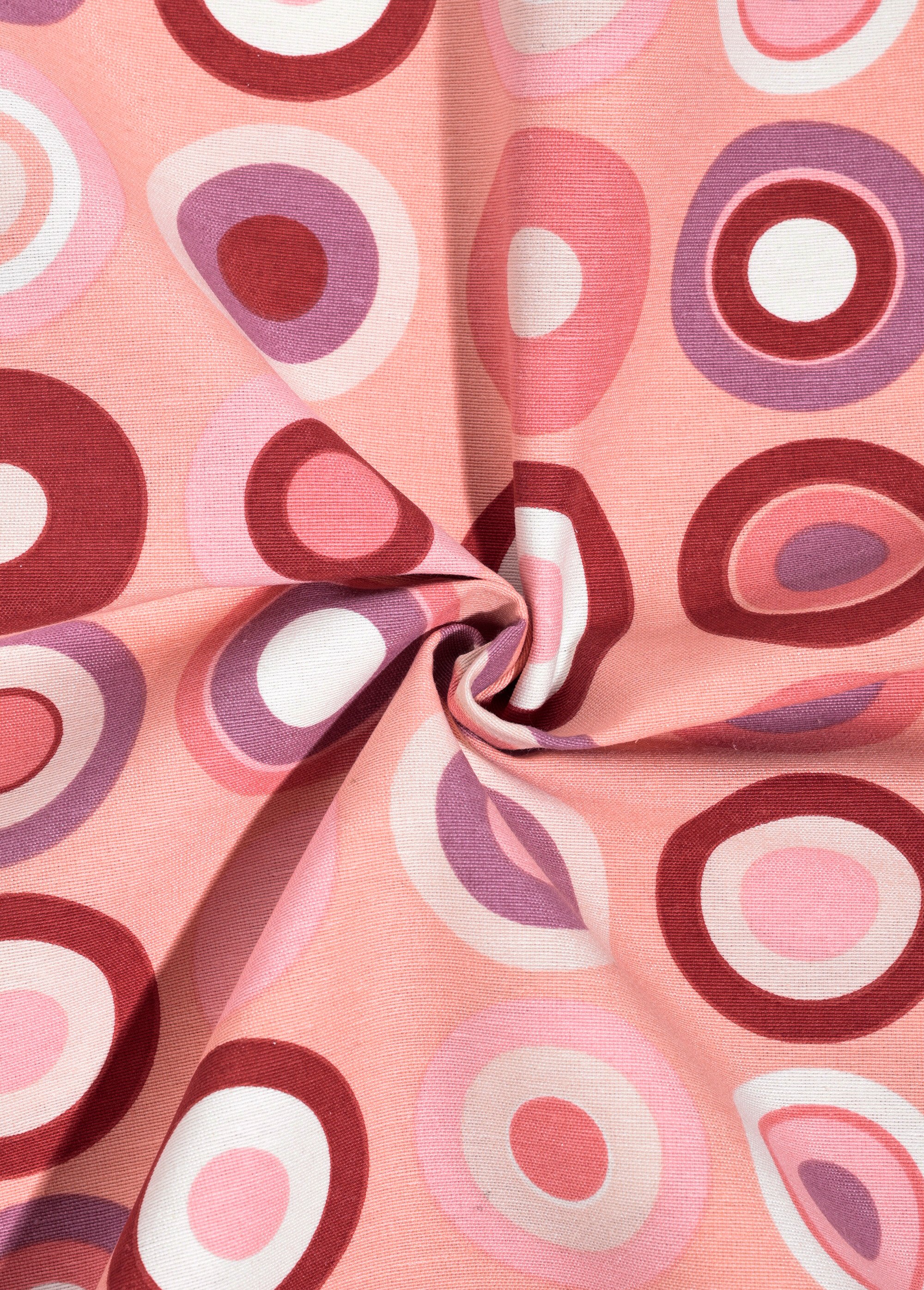 Coupon tissu ameublement, rétro ROSE COT149864 FA1