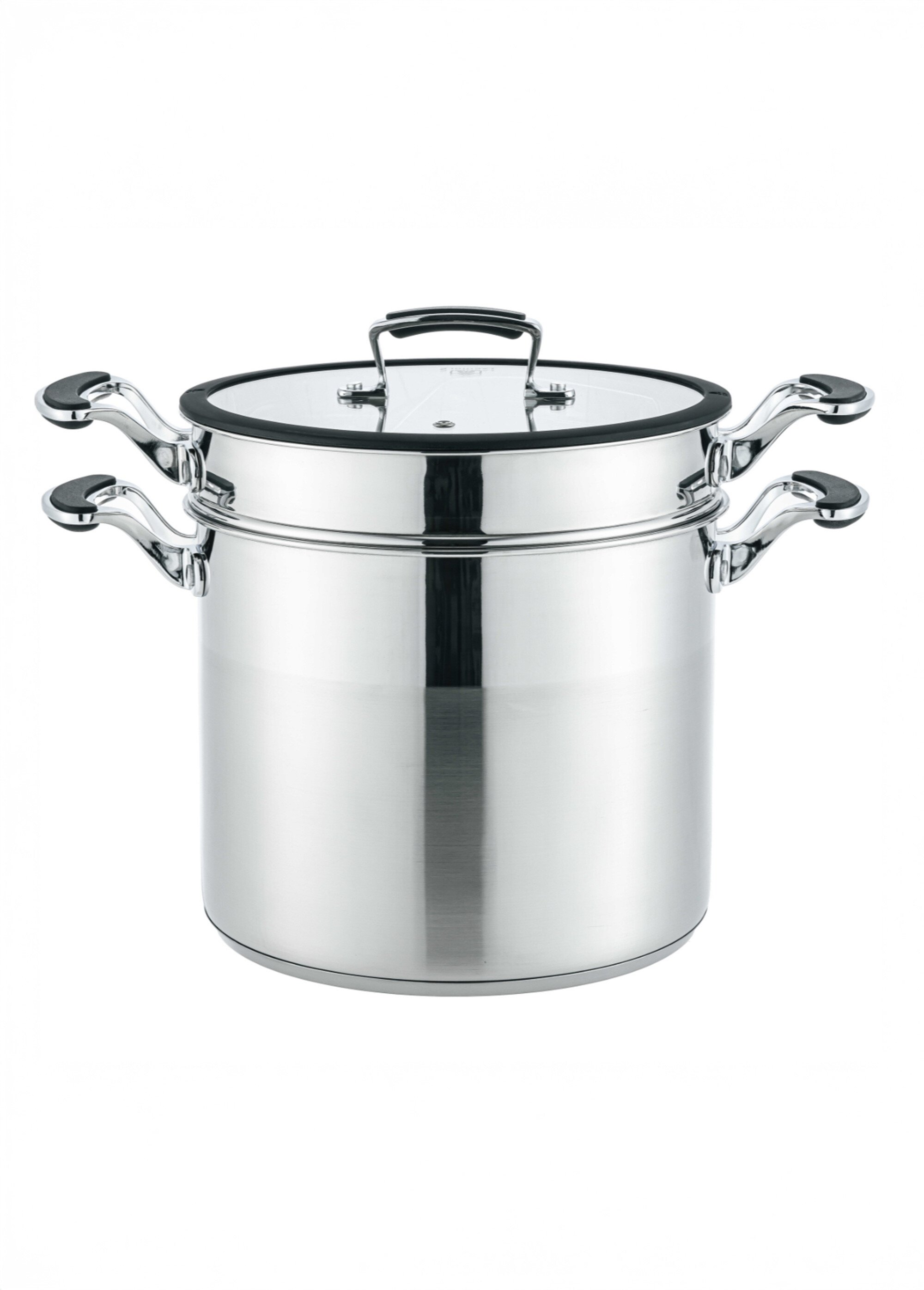 Faitout cuit-pâtes inox multifonctions