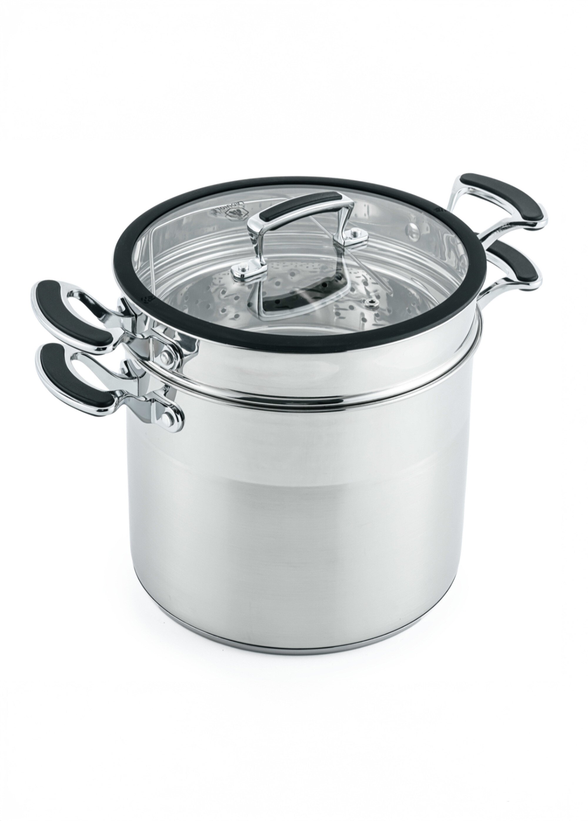 Faitout cuit-pâtes inox multifonctions