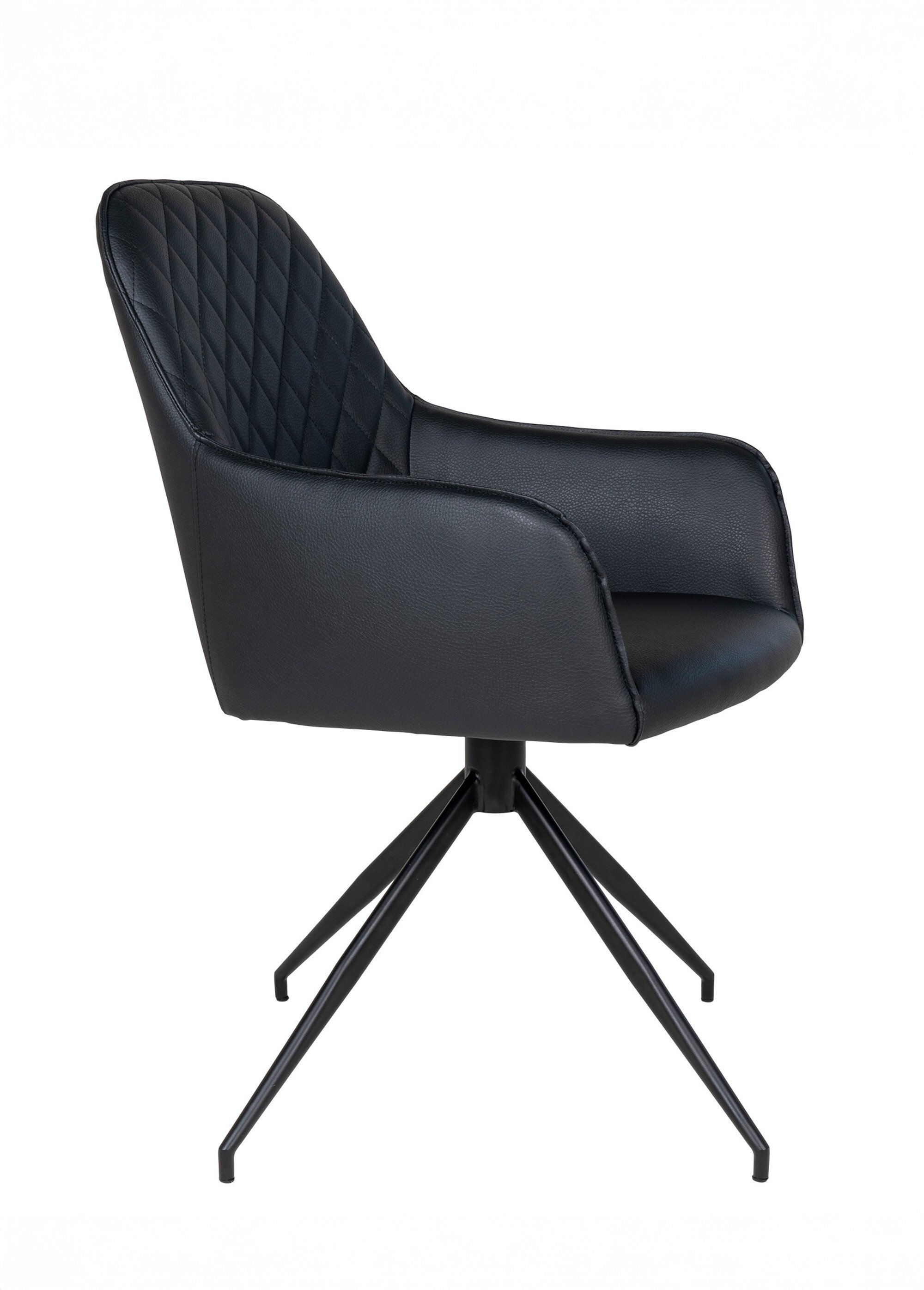 Fauteuil pivotant en simili cuir 3N NOIR HN-1001167 DR1