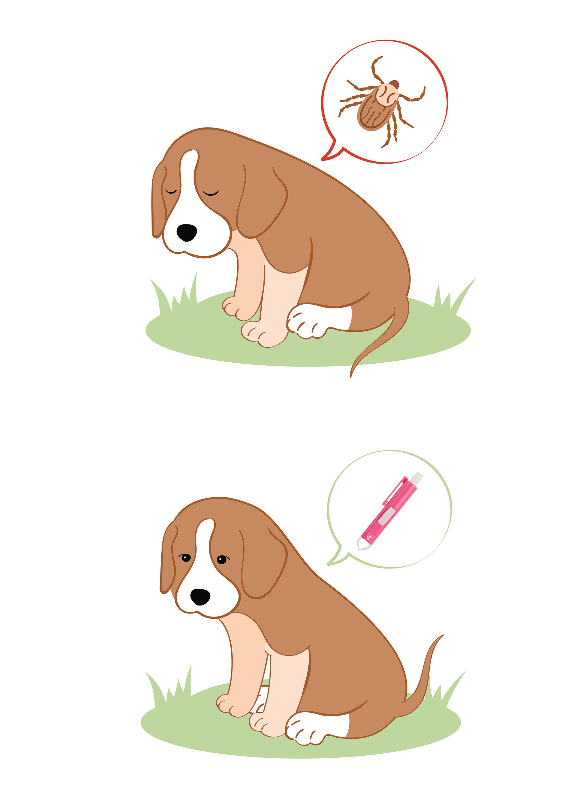 Pince tire-tiques pour animaux ROSE TRX-2381 DE2