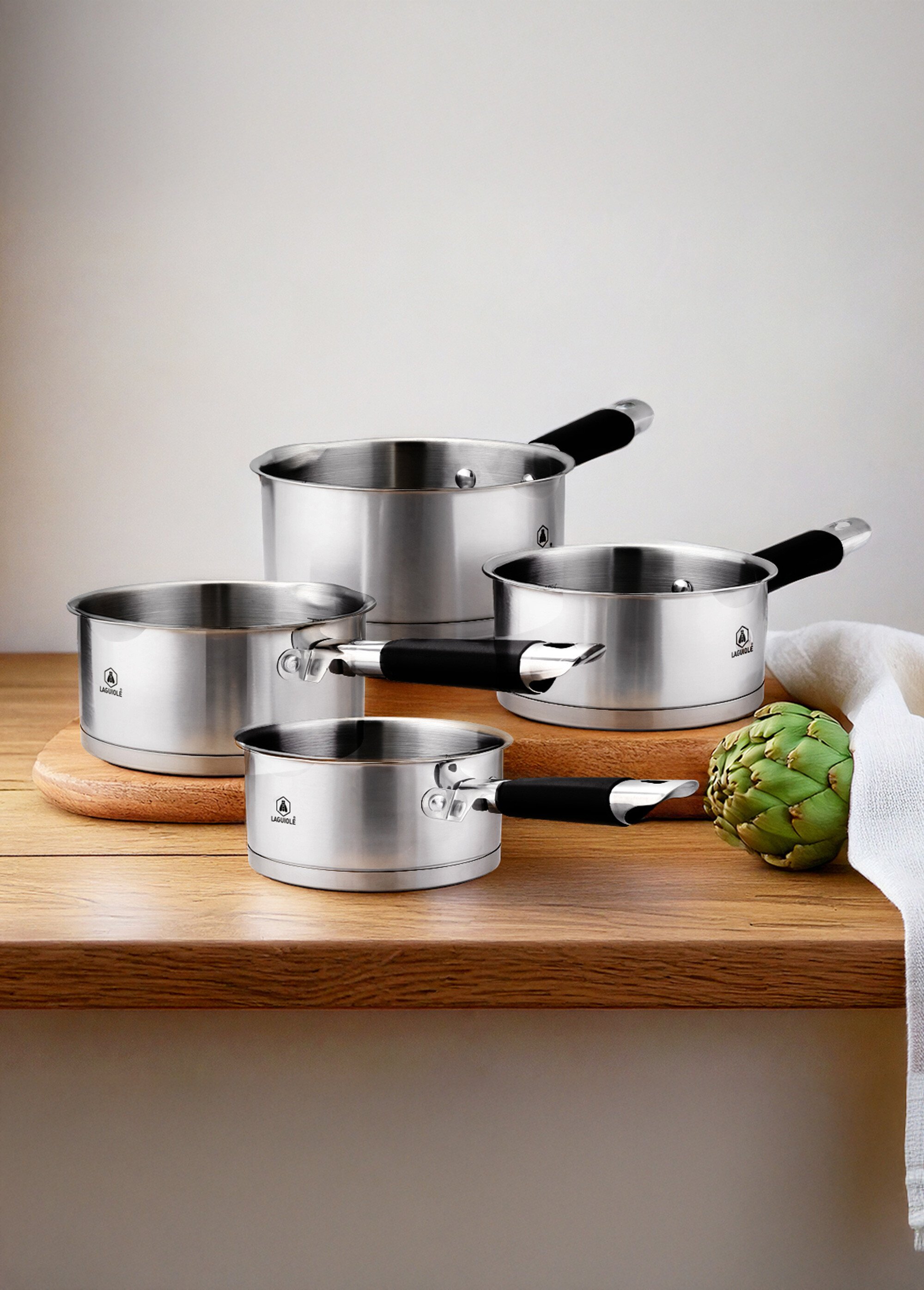Set 4 casseroles induction 14/16/18/20cm Gris 9050341 SF1