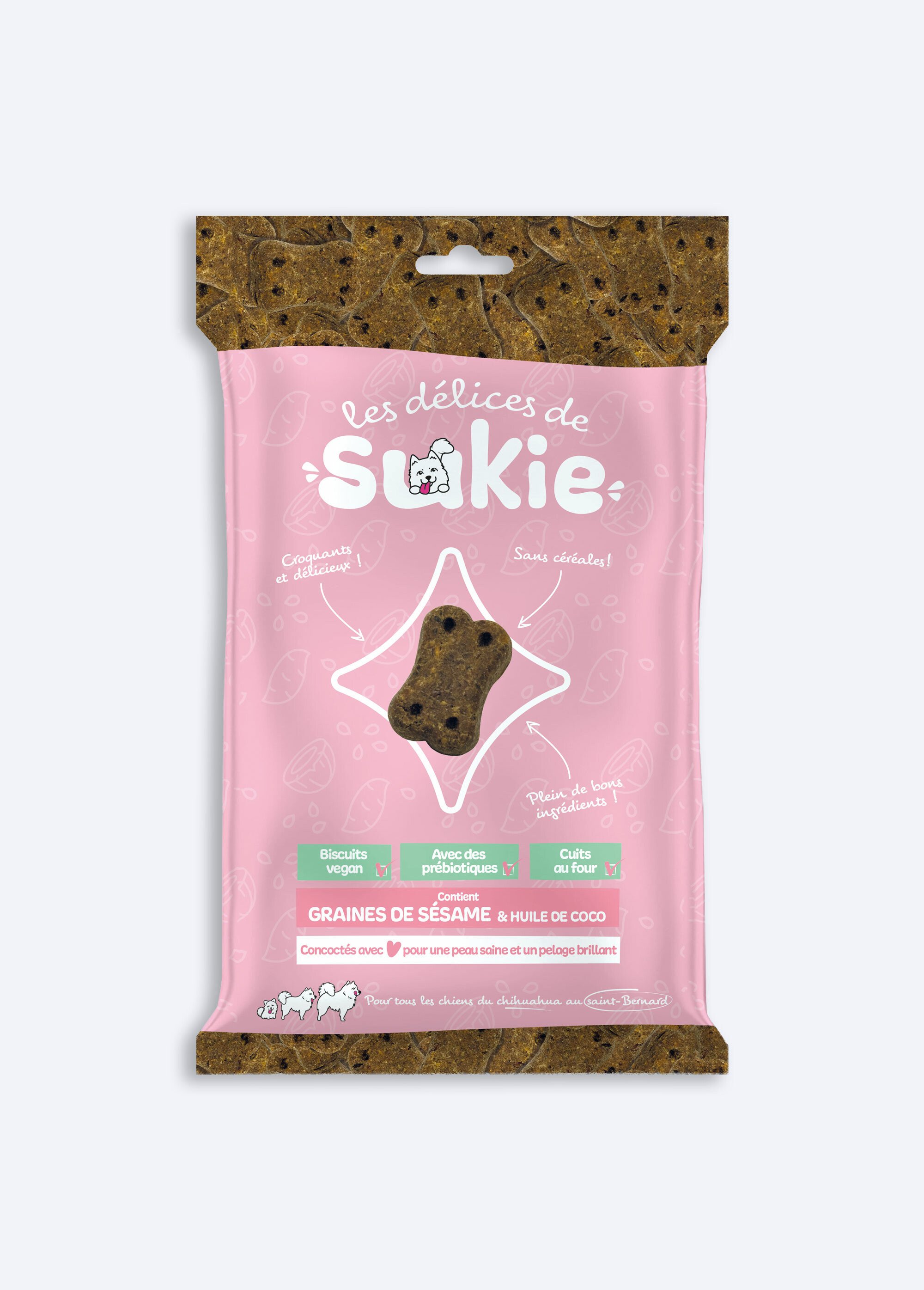 Biscuits vegan pour chien, Peau & pelage MARRON RIG-00006490EL FA1