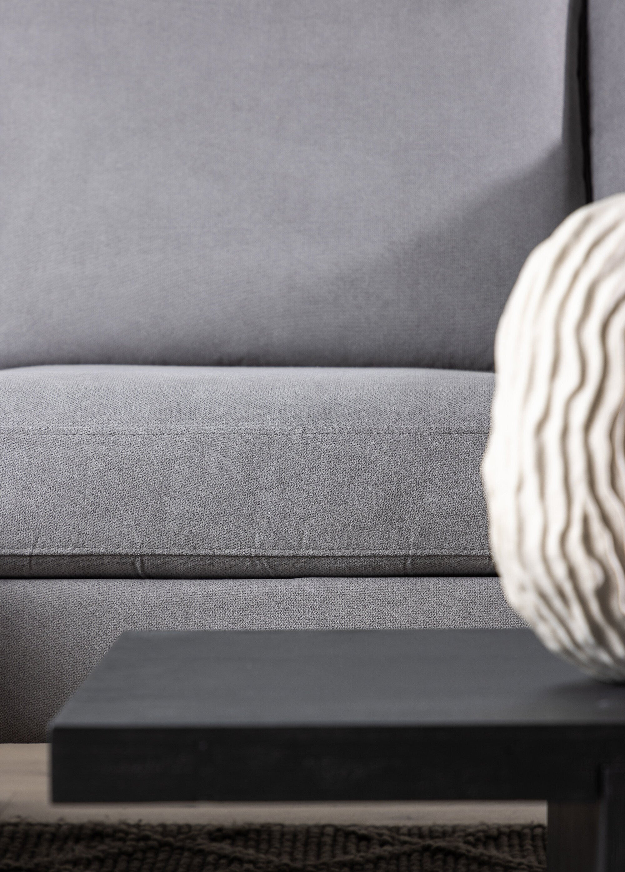 Canapé d'angle en velours et pieds métal GRIS VEN-30083-165 DE3