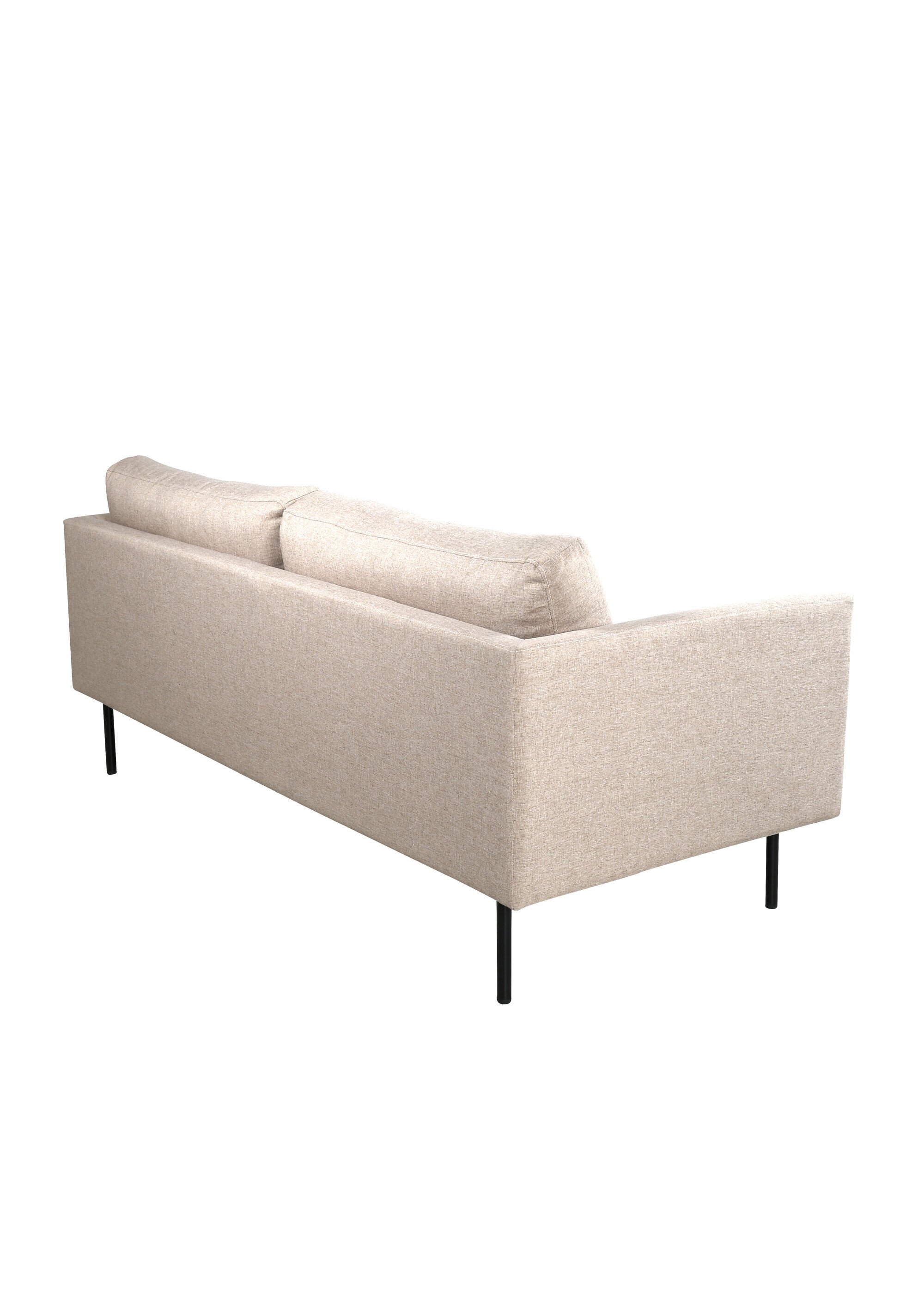 Canapé 2 places en tissu et pieds acier MARRON VEN-15555 DO1