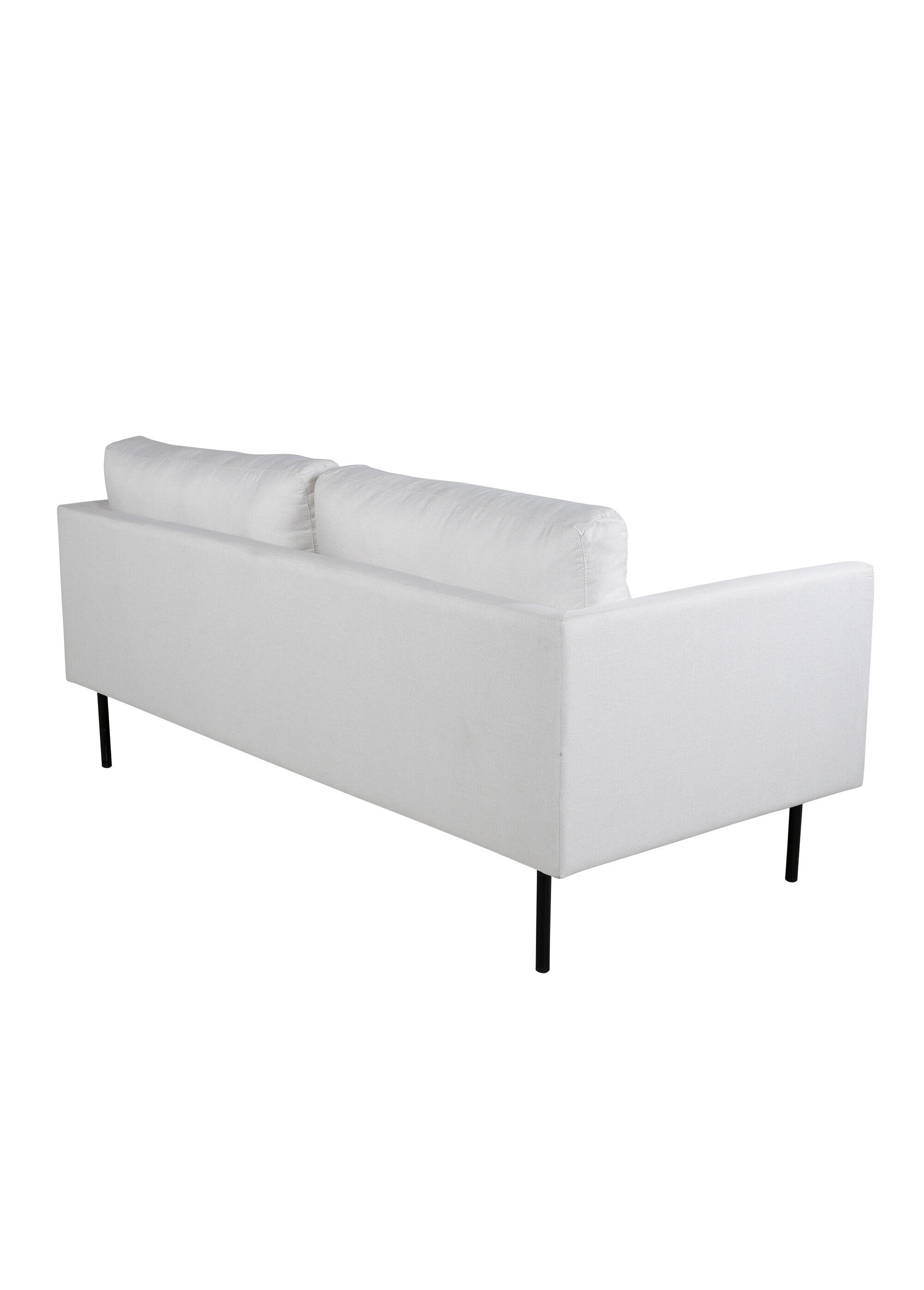 Canapé 2 places en tissu et pieds acier NOIR VEN-15555 DO1