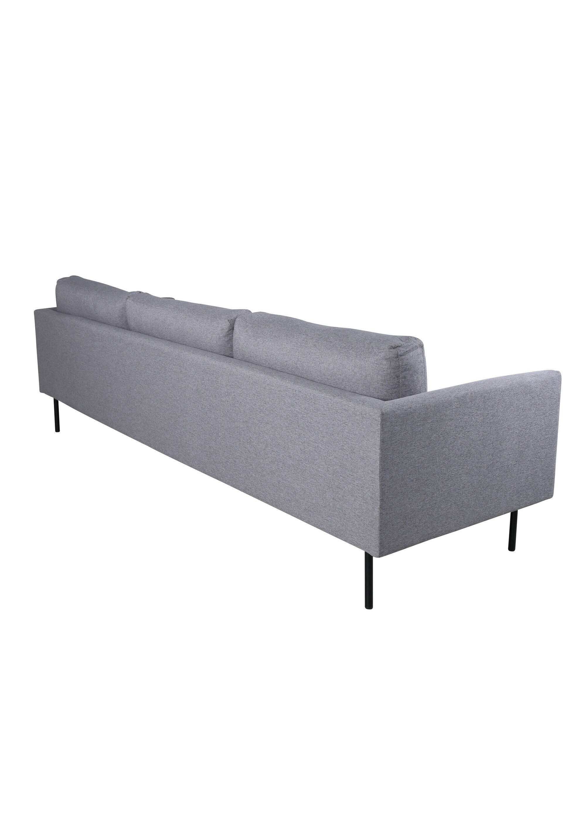 Canapé 3 places en tissu et pieds acier NOIR VEN-15556 DO1