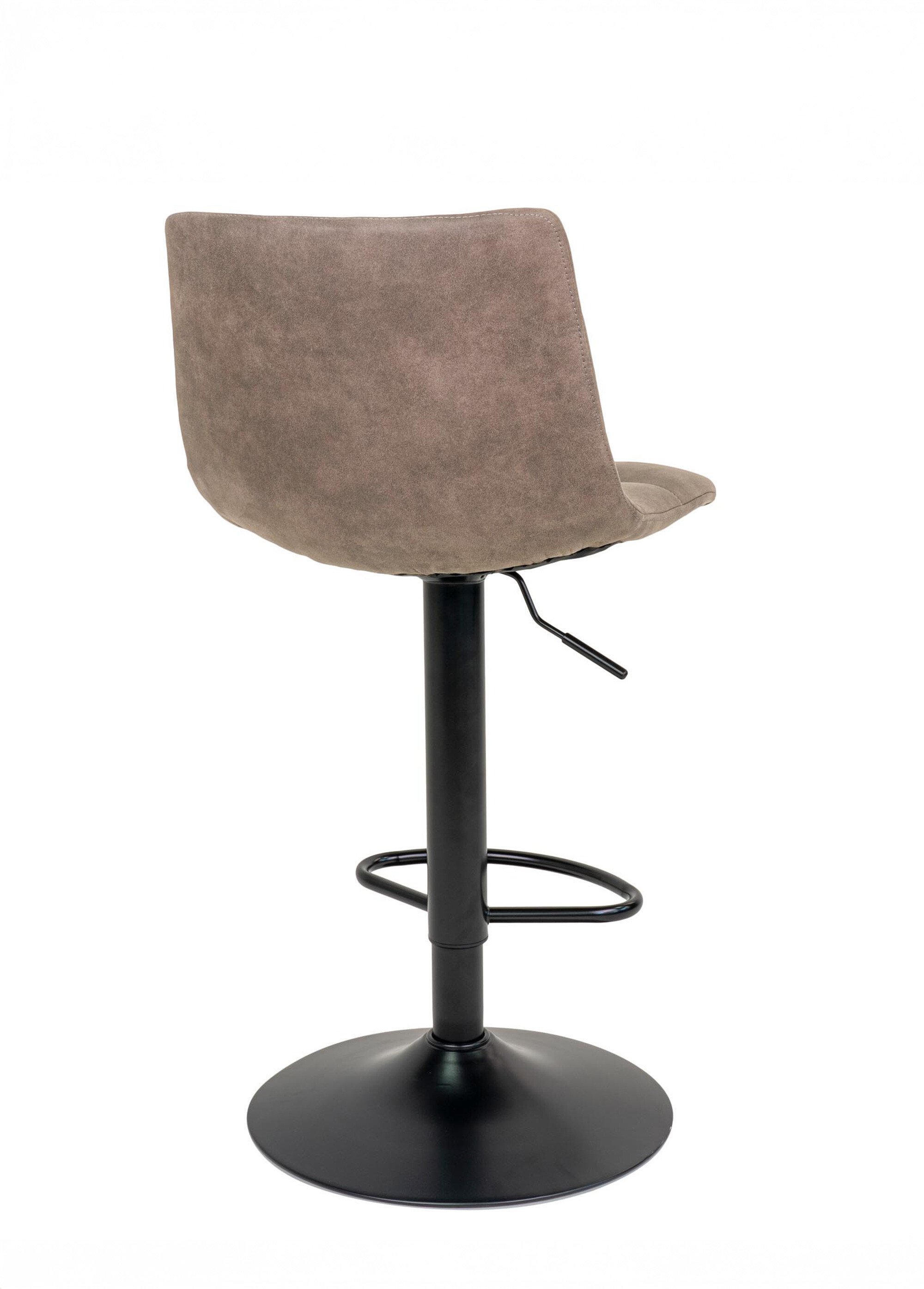 Chaise de bar matelassée microfibre 1M MARRON HN-1001300 DO1