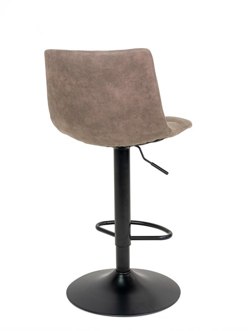 Chaise de bar matelassée microfibre 1M MARRON HN-1001300 DO1