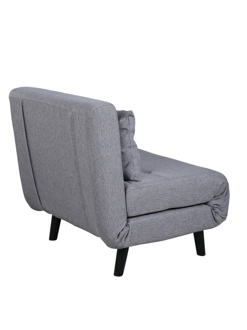 Chauffeuse / Lit d'appoint 1 personne en tissu NOIR VEN-15582 DO1