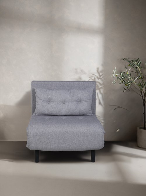 Chauffeuse / Lit d'appoint 1 personne en tissu NOIR VEN-15582 SI1