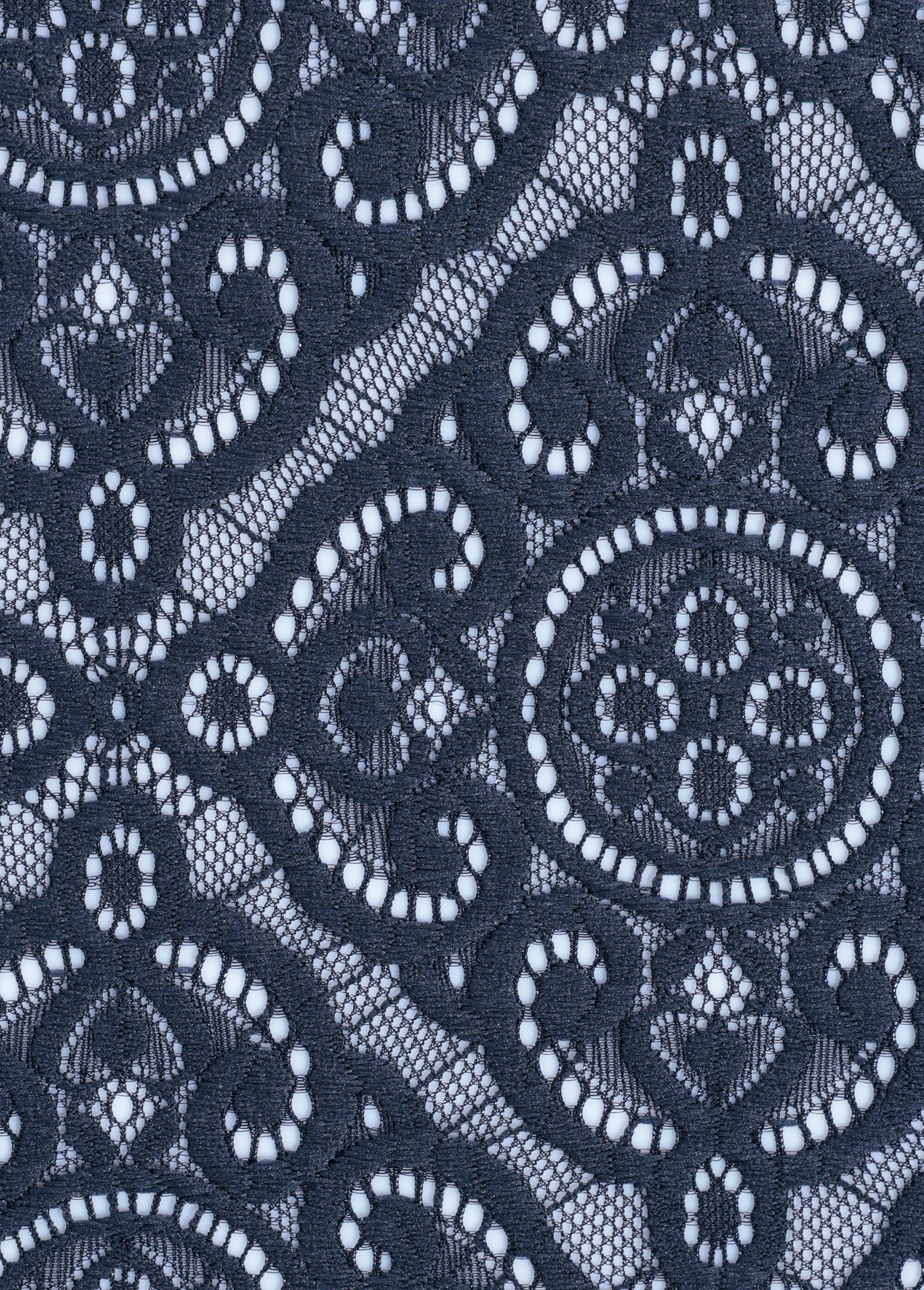 Coupon dentelle façon guipure, 1M BLEU COT142808 DE2