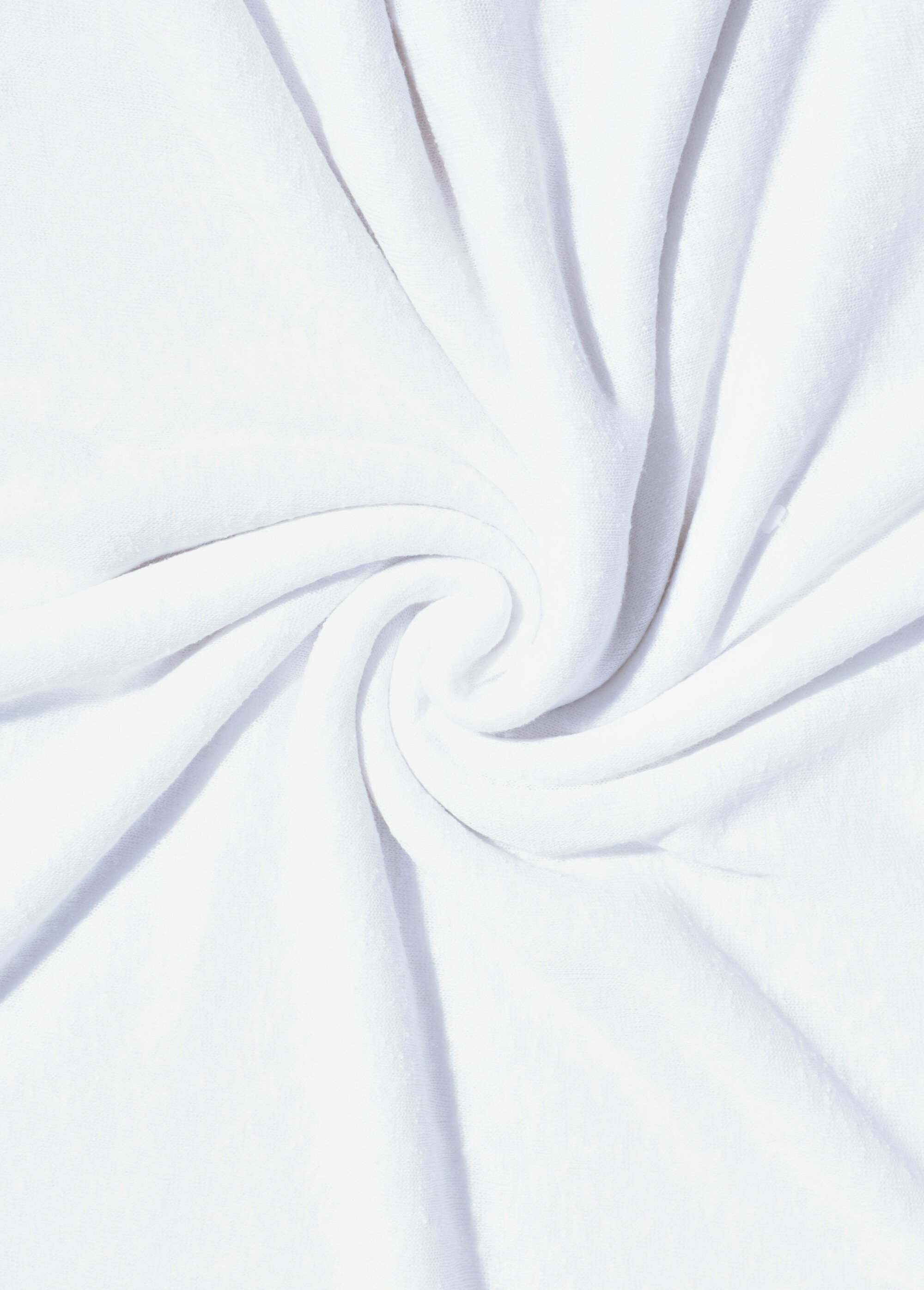 Coupon tissu jersey flammé, neige