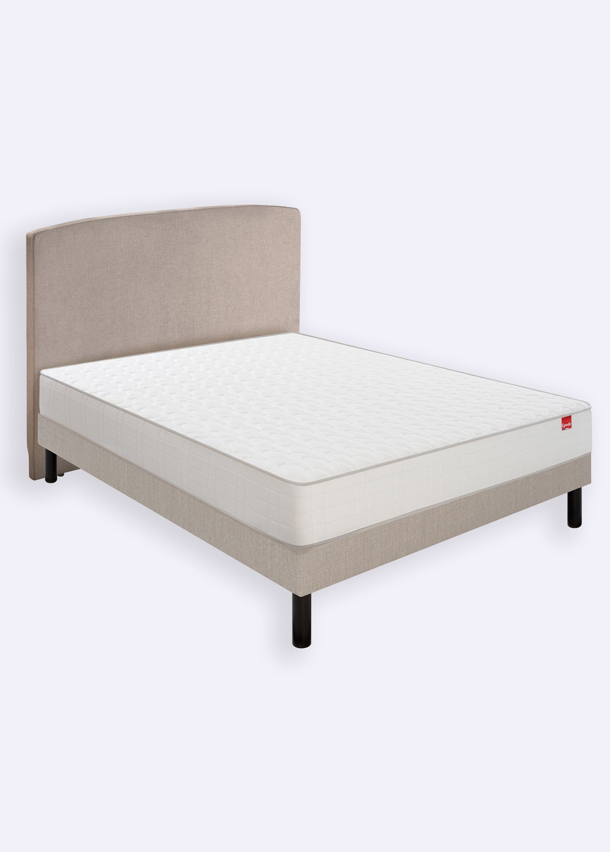 Matelas ferme à ressorts, haut. 22cm BLANC EPE-VOYAGE DE1