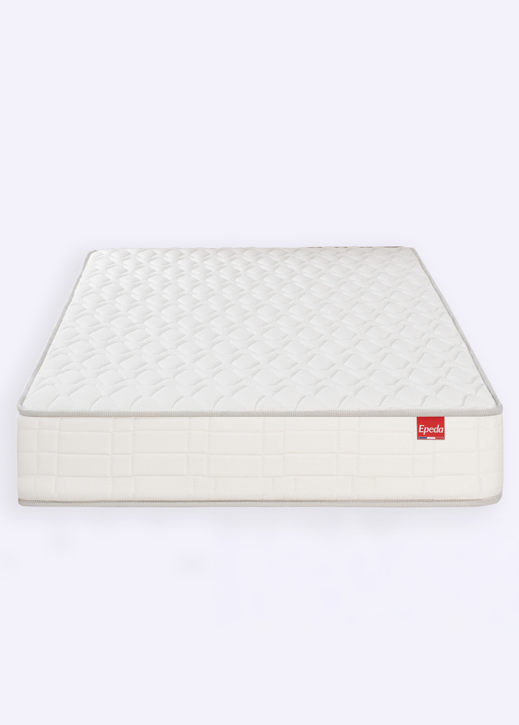 Matelas ferme à ressorts, haut. 22cm BLANC EPE-VOYAGE FA1