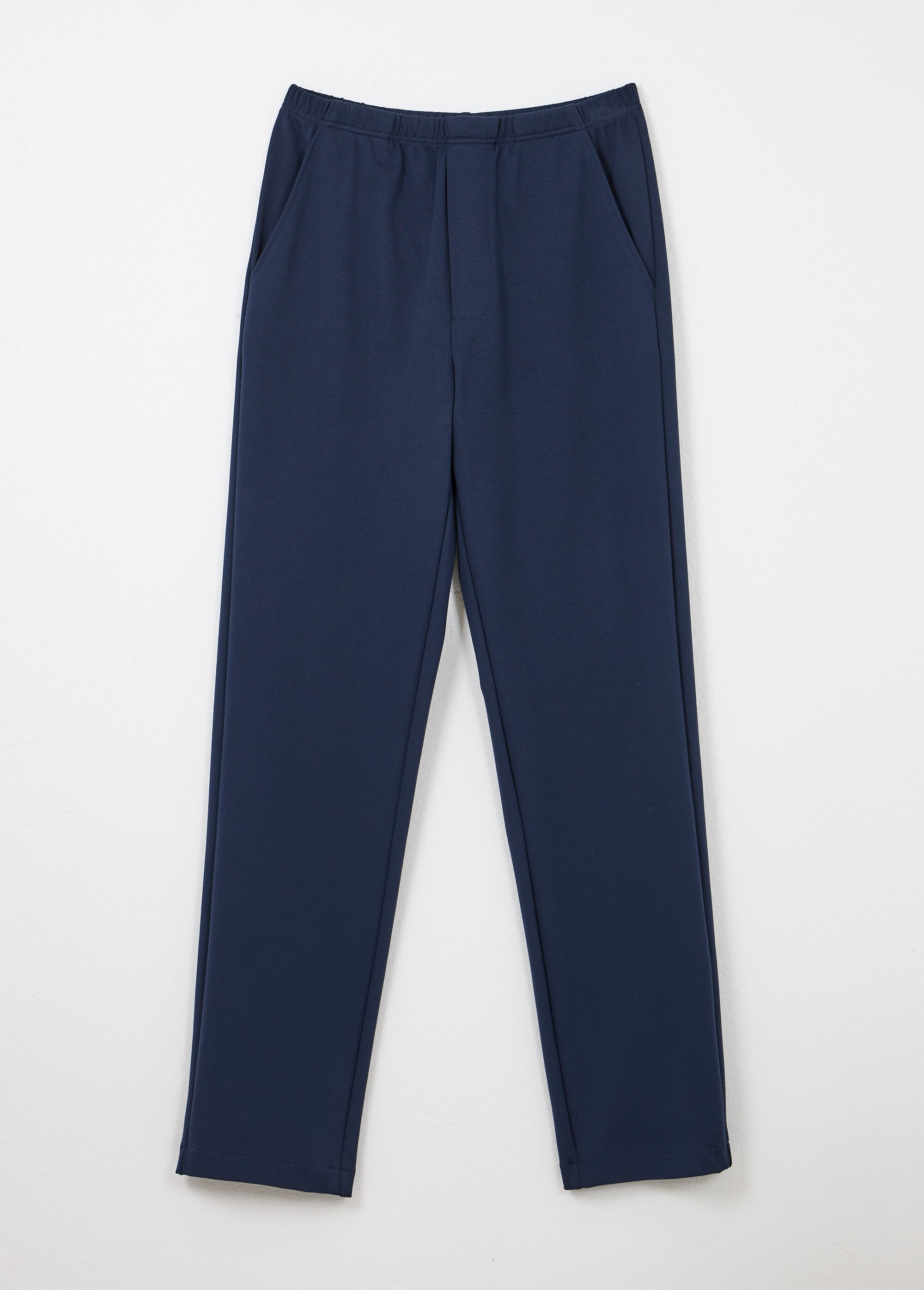 Pantalon droit ceinture élastiquée tissu extensile Homme Bleu FAREL AP1