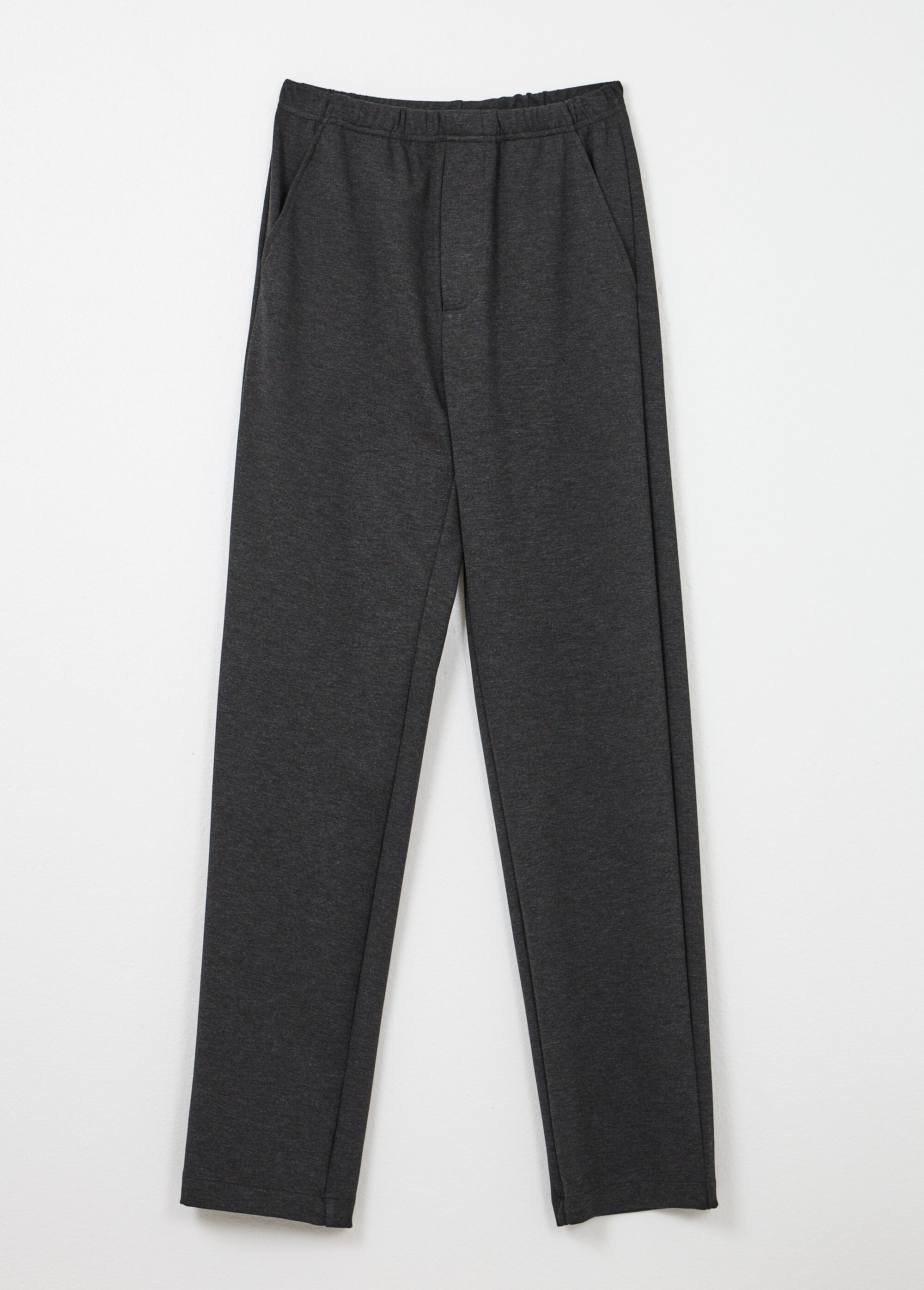 Pantalon droit ceinture élastiquée tissu extensile Homme Gris FAREL AP1