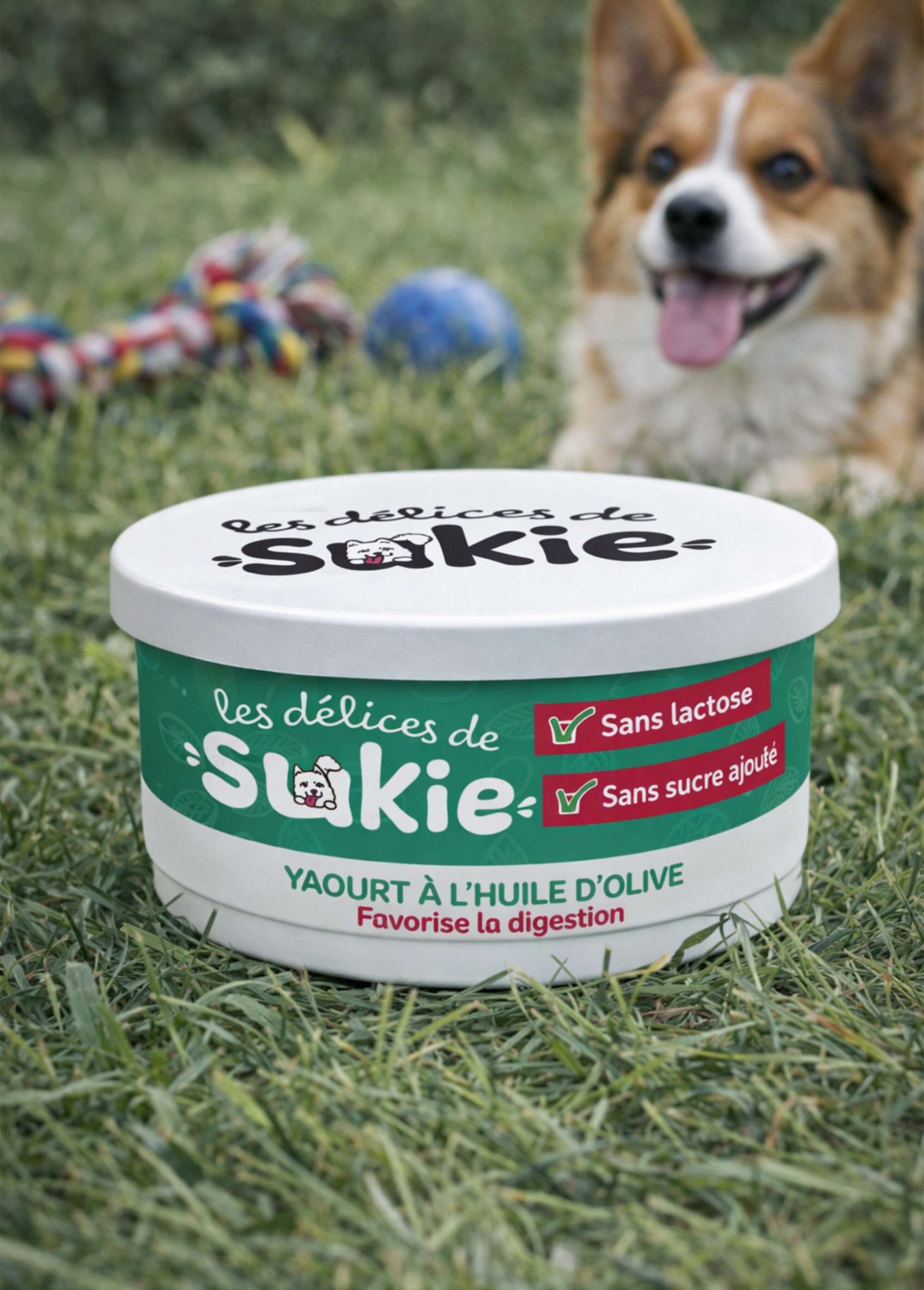 Yaourt Immunité chien, à l'huile d'olive MARRON RIG-00006491EL SI1