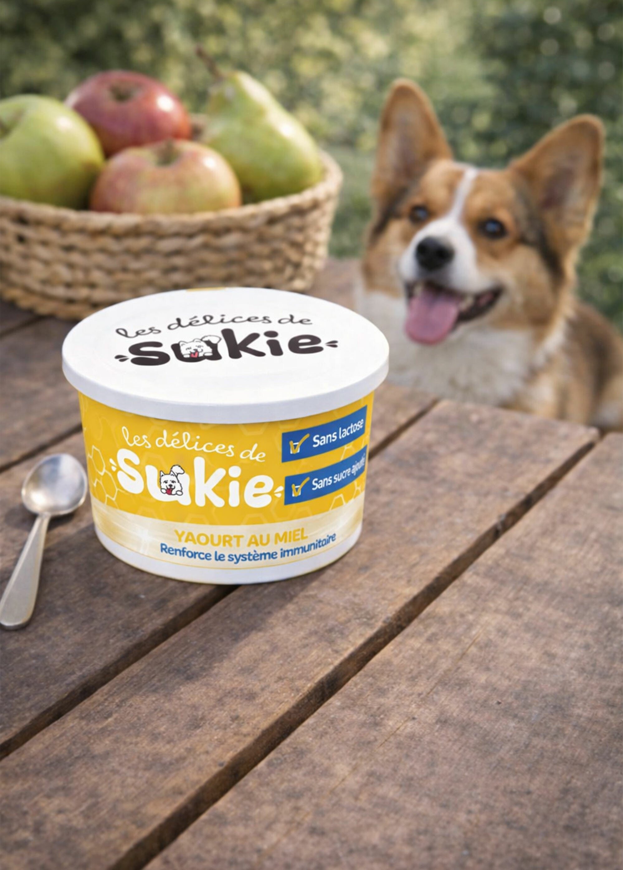 Yaourt Digestion chien, arôme miel MARRON RIG-00006493EL SI1