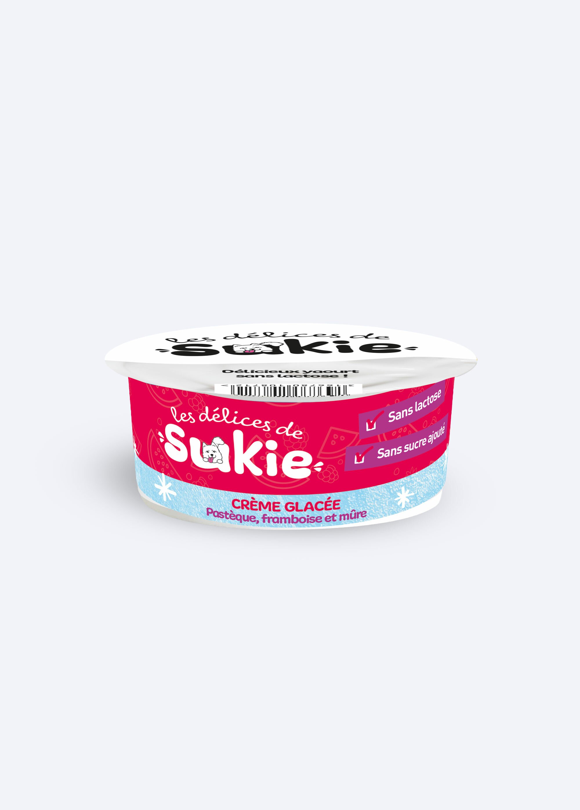 Glace pour chien pastèque/framboise/mûre