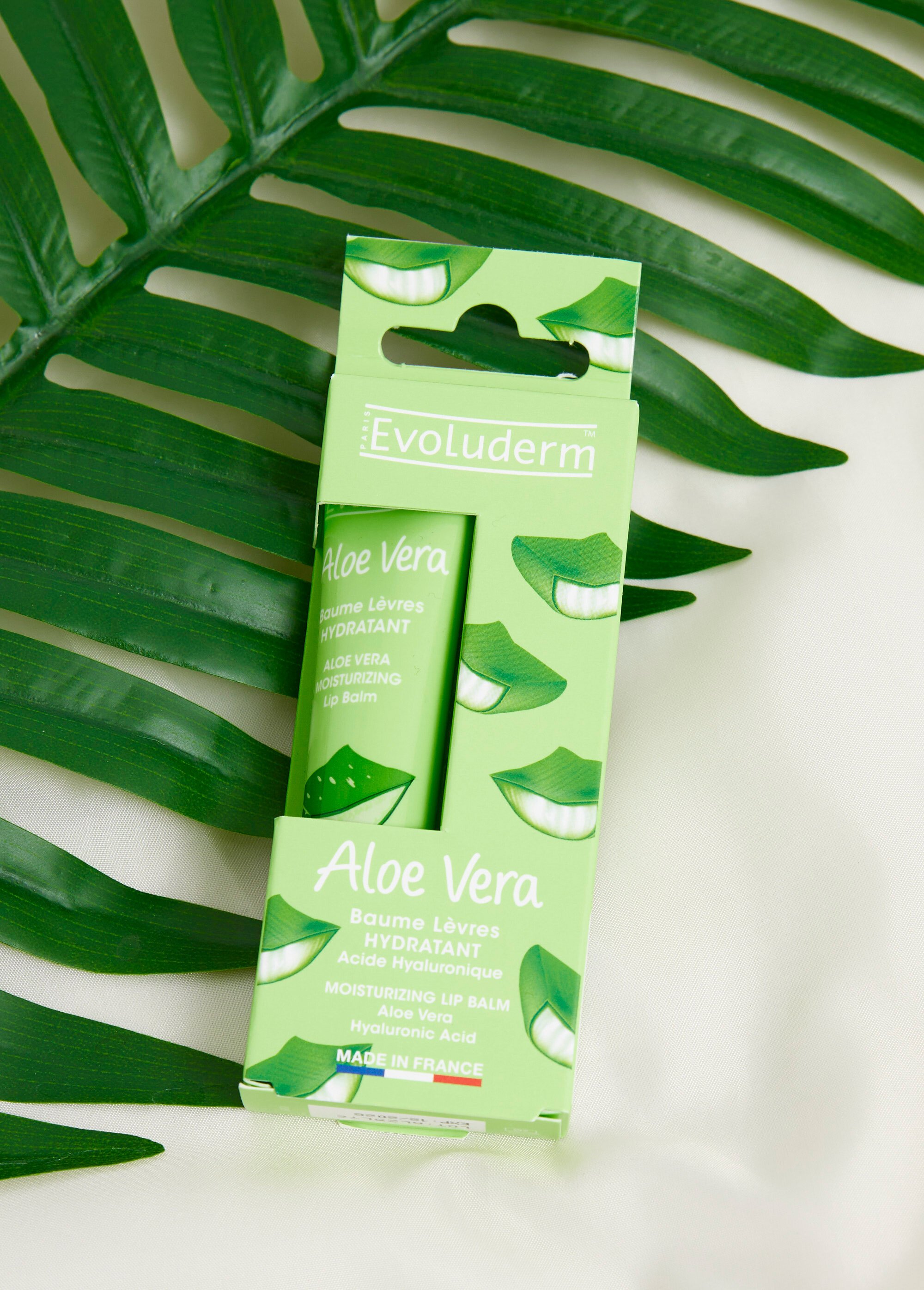 Baume à lèvres hydratant vegan Aloe vera Vert EVO-24034 SI1