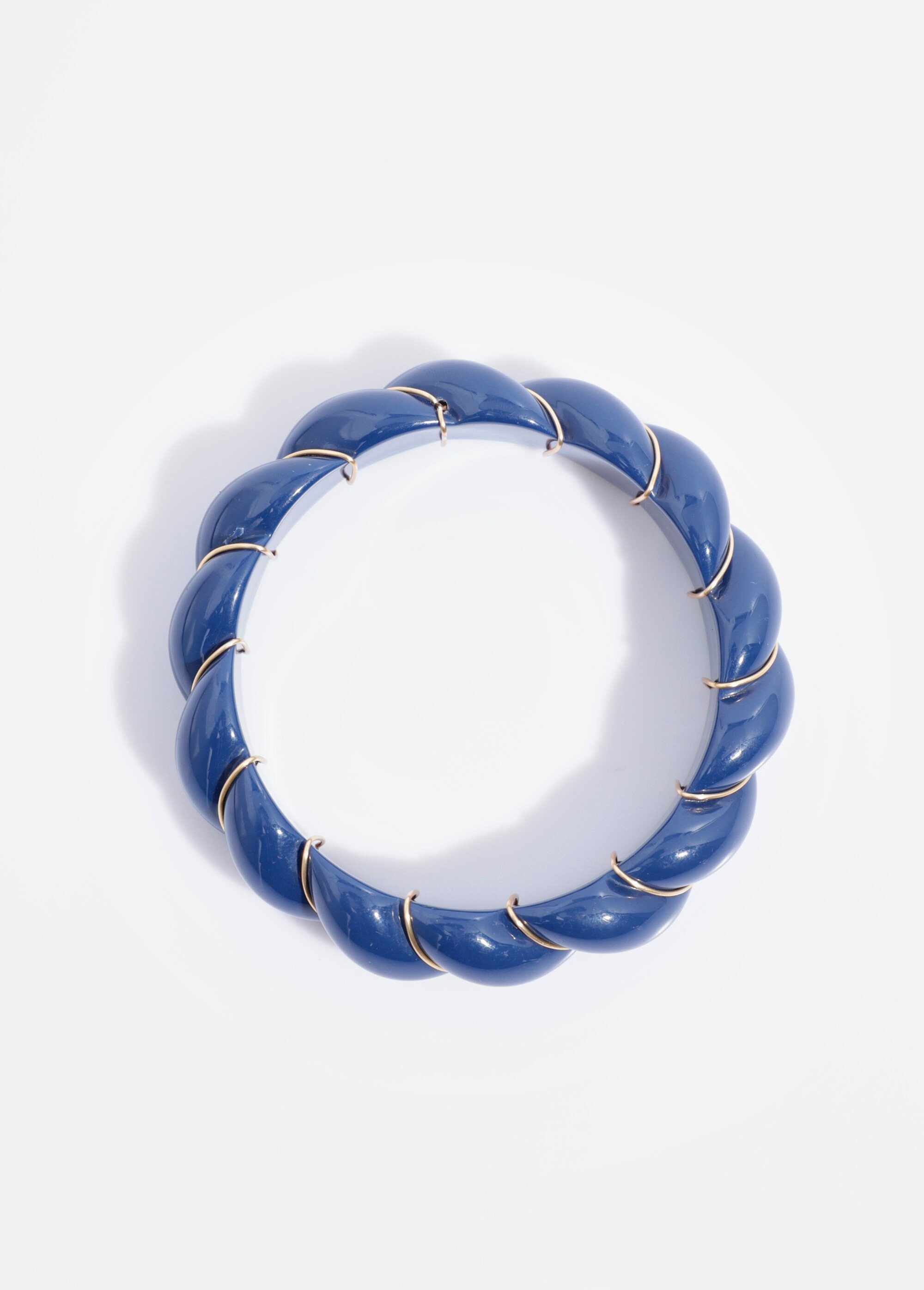 Bracelet jonc résine et détails dorés Doré AE-BRA812106 DE1