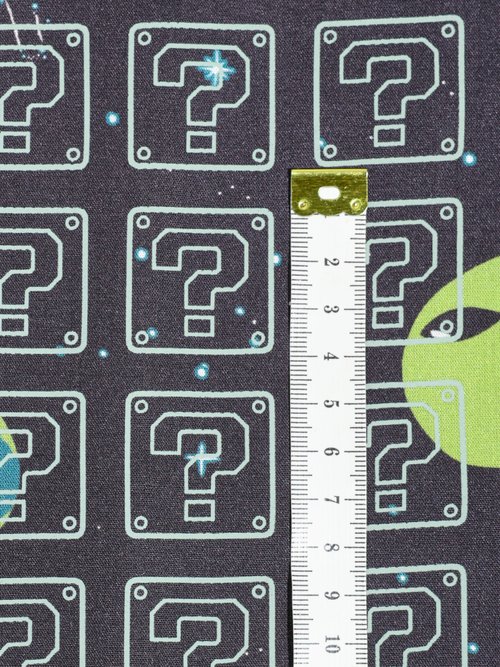 Coupon tissu habillement, Aliens 3V NOIR COT112642 DE1