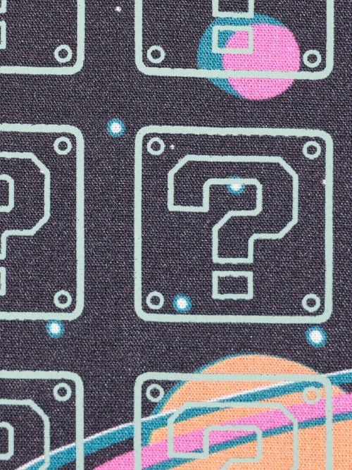 Coupon tissu habillement, Aliens 3V NOIR COT112642 DE2