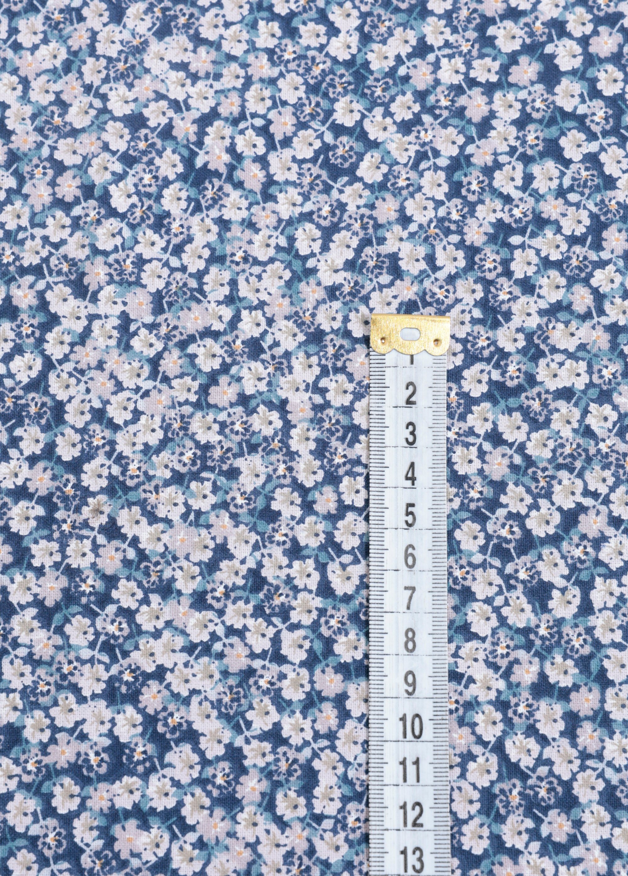 Coupon tissu motif fleuri 4B