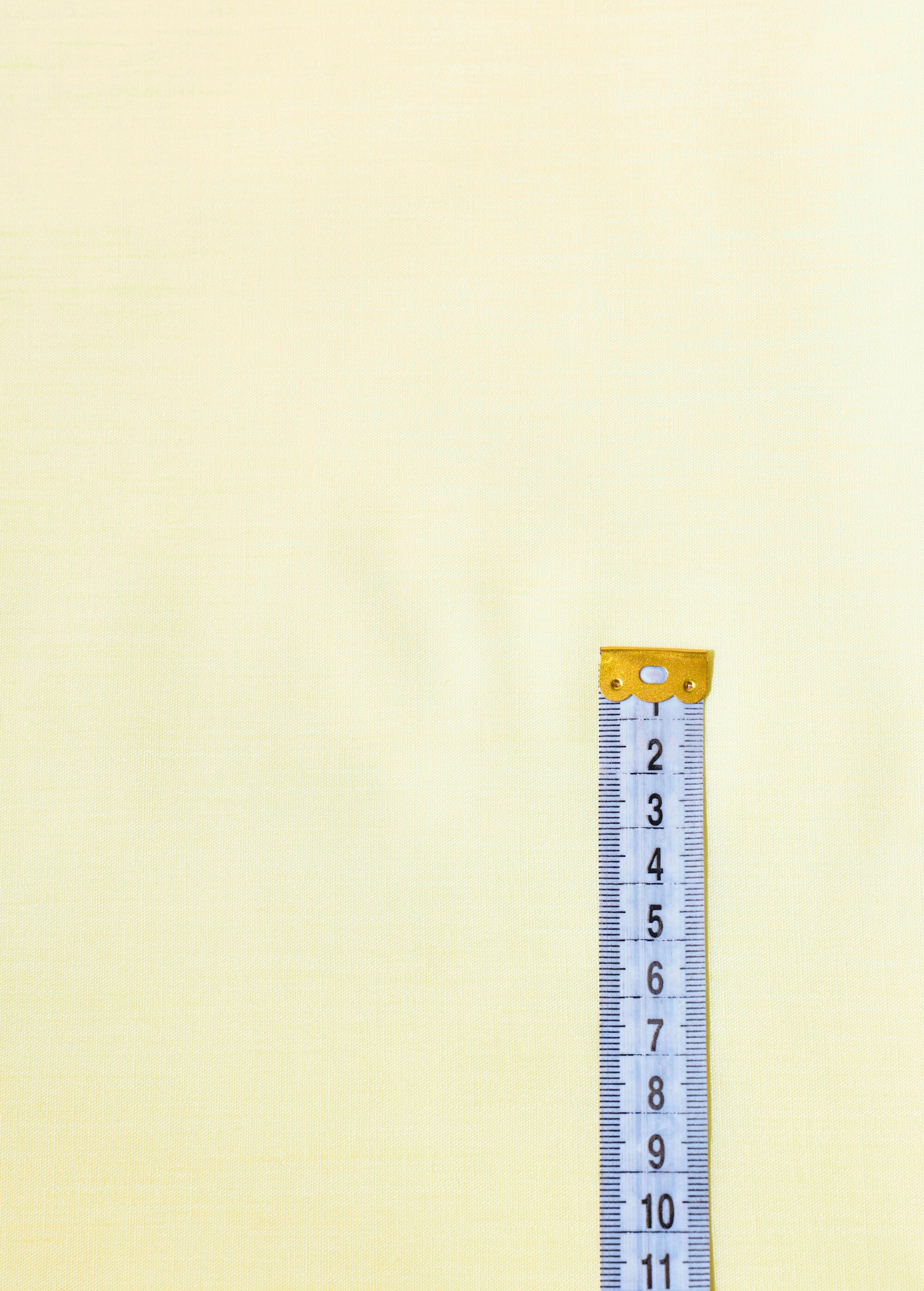 Coupon tissu polycoton fin 1J JAUNE COT92603 DE1